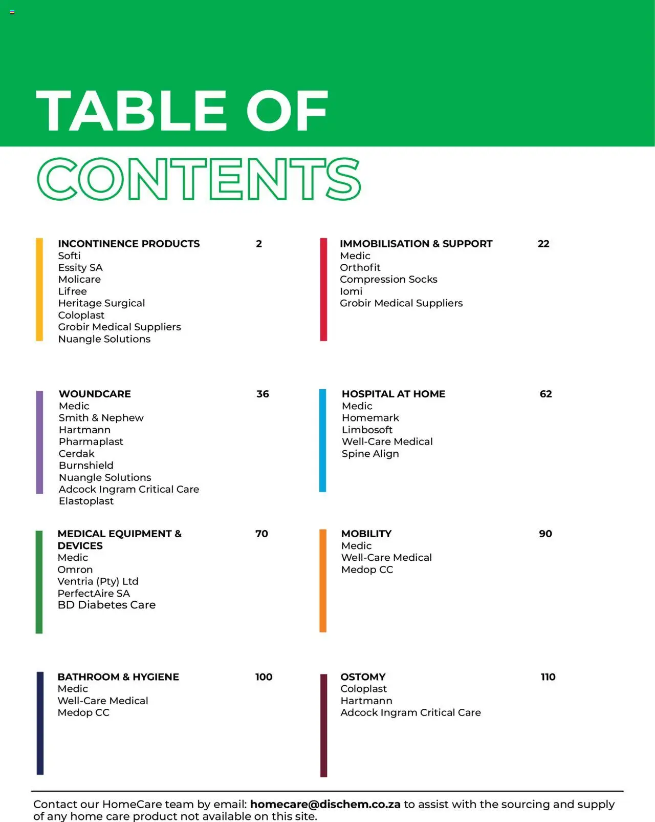 Dis-Chem - HomeCare Catalogue │ valid from 01.01.2025 | Page: 3 | Products: Socks, Table