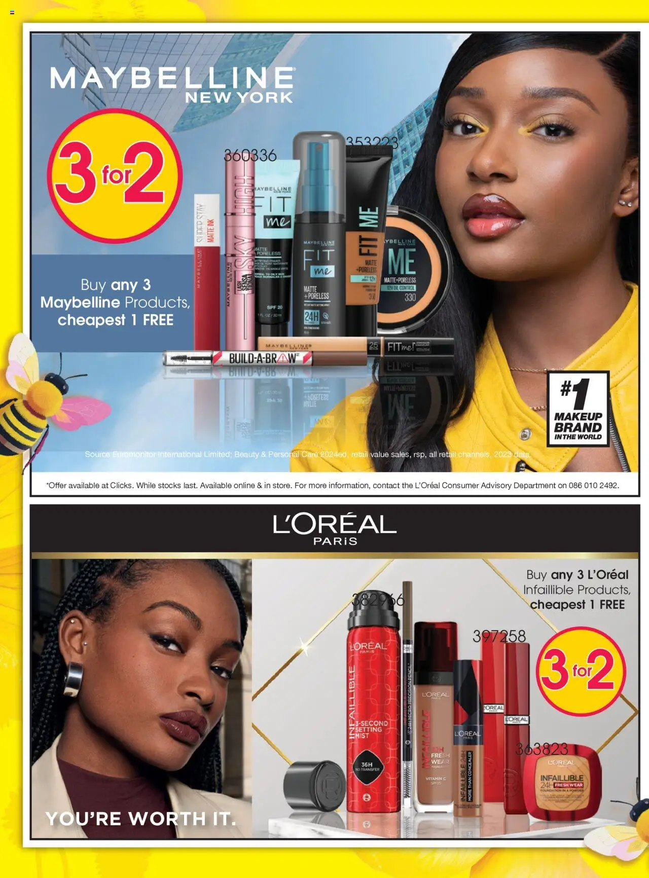 New Clicks catalogue – valid from 23.09.2025 | Page: 22 | Products: Oil, Foundation, Concealer, Powder