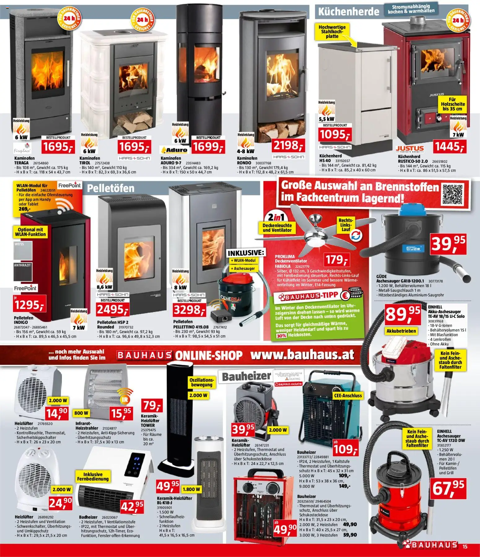 Bauhaus Prospekt aktuell gültig ab 05.11.2025 | Seite: 15 | Produkte: Tablet, Grill, Ventilator, Decke