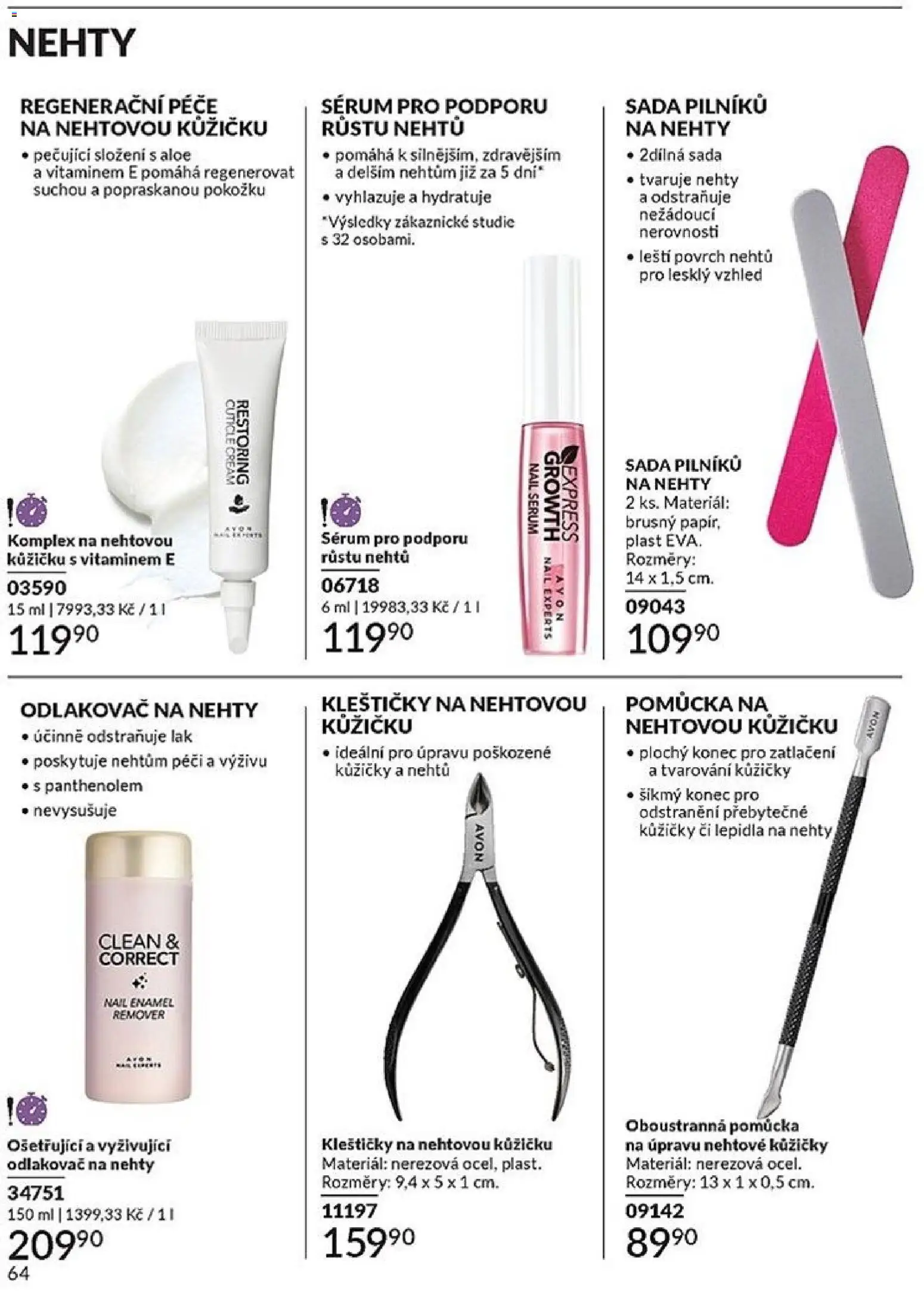Avon katalog 1/2026 od 01.01.2026 | Strana: 64 | Produkty: Sérum, Nehty