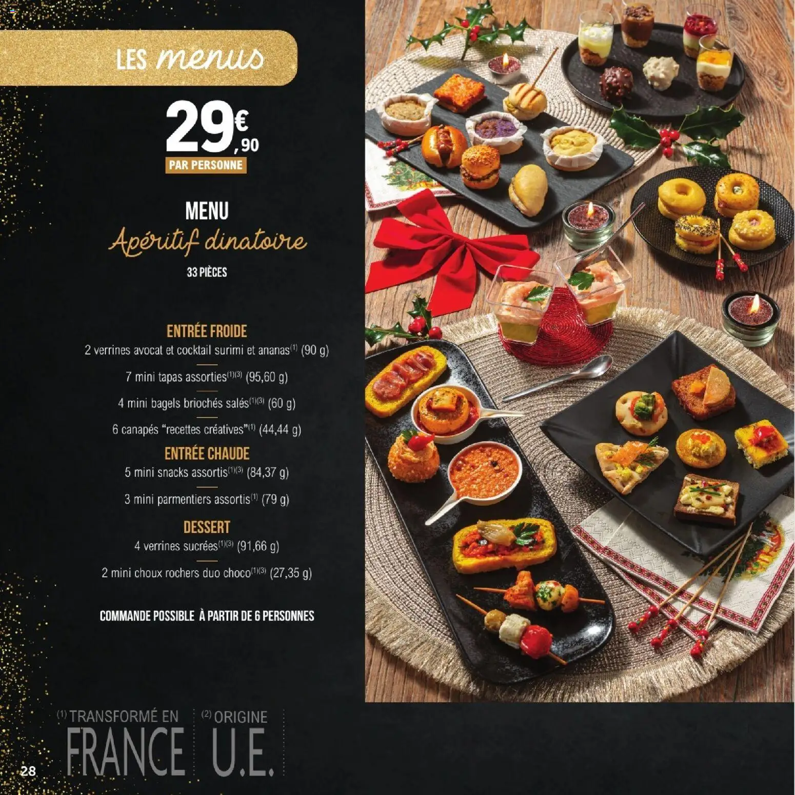 {H1} | Page: 28 | Produits: Avocat, Verrines, Ananas