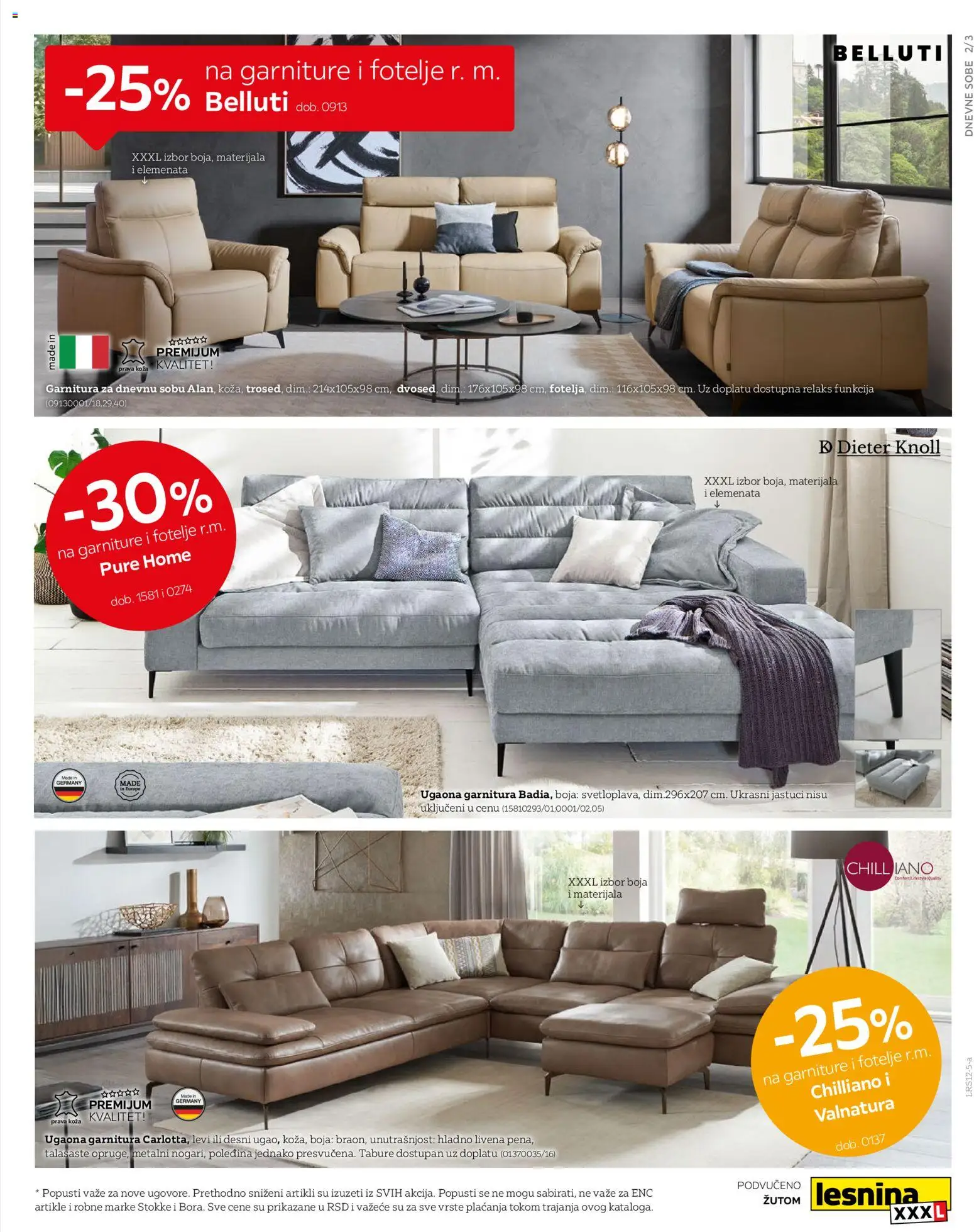 Lesnina XXXL katalog - važi od 01.12.2025 | Strana: 3 | Proizvode: Tabure, Ugaona garnitura