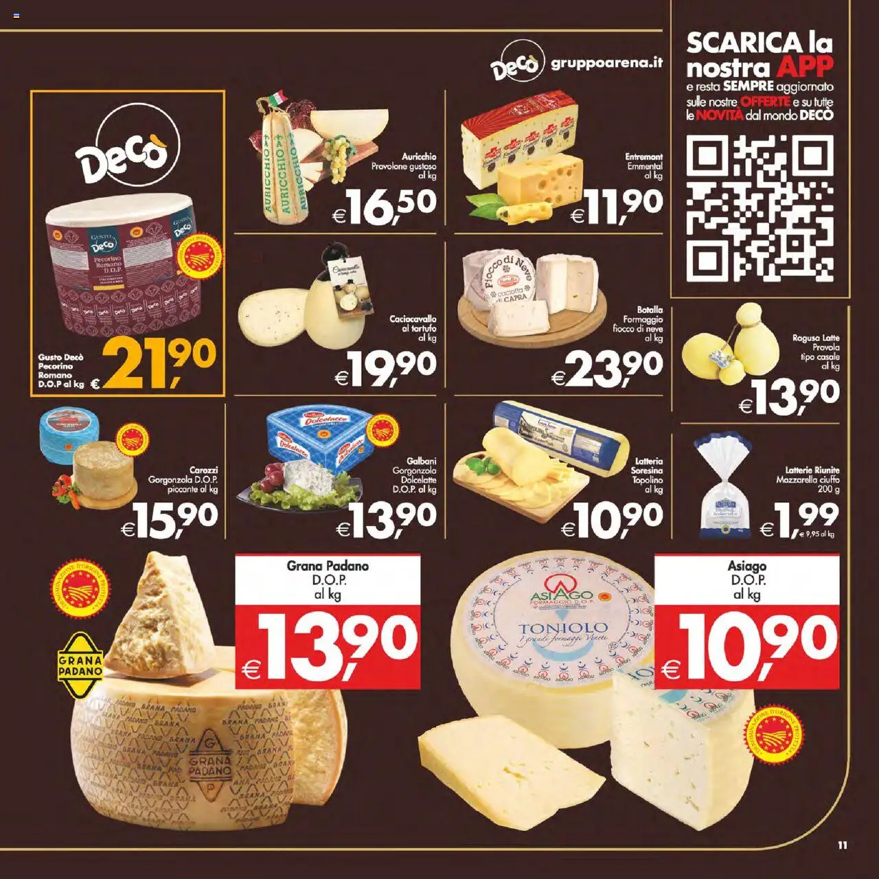 Volantino Decò del 02.09.2025 | Pagina: 14 | Prodotti: Tartufo, Mozzarella, Grana Padano, Gorgonzola