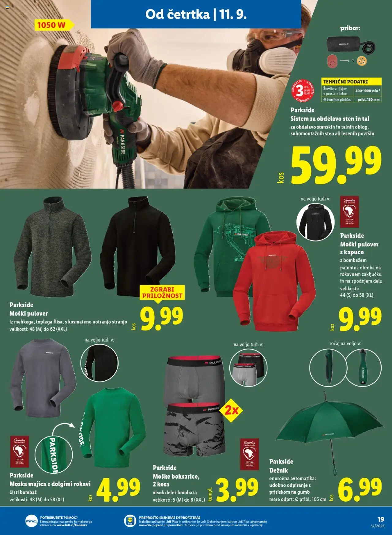 Novi Lidl katalog ponudbe – veljaven od 11.09.2025 | Stran: 27 | Izdelki: Pribor, Majica, Pulover, Deznik