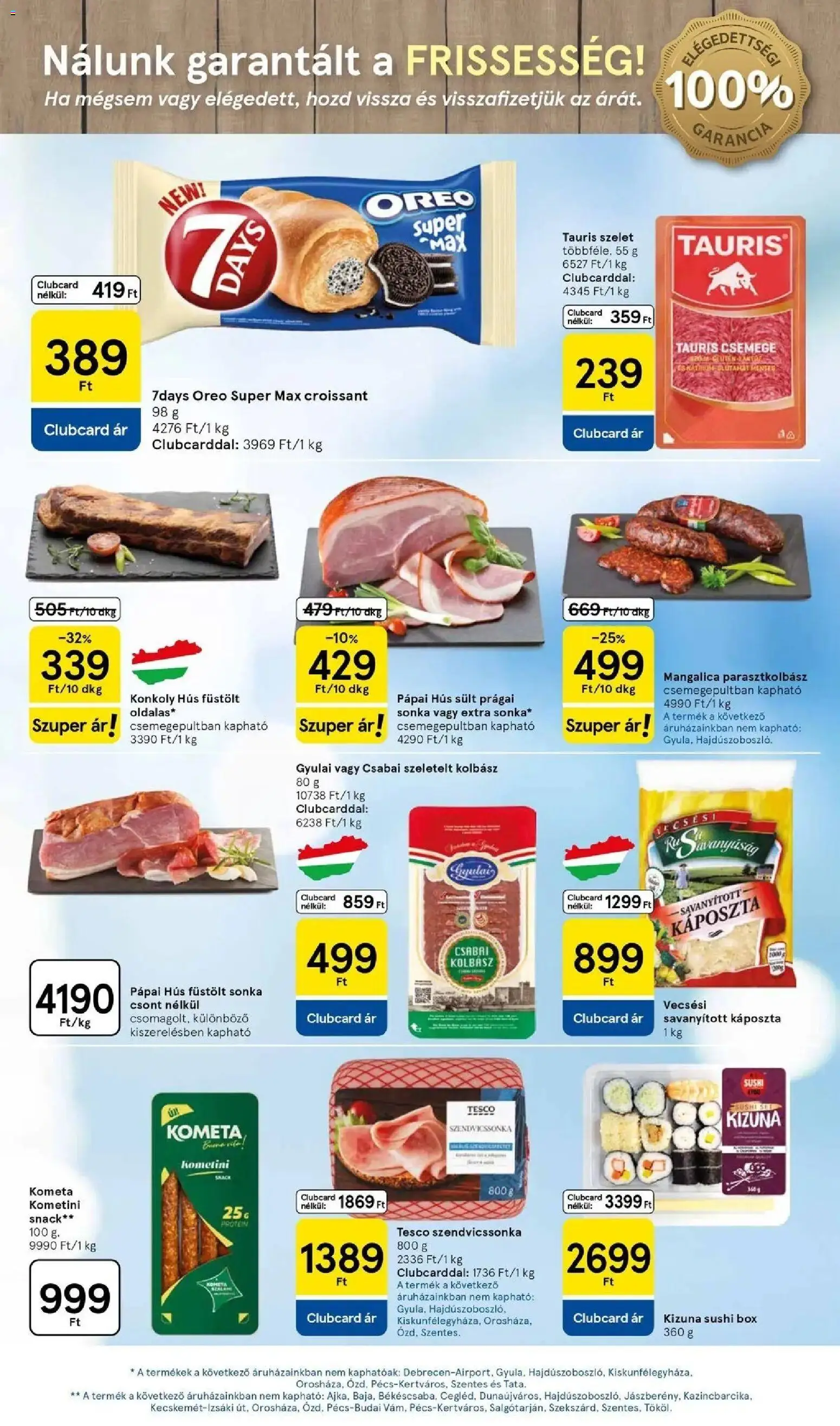 Tesco akciós ujság - amely érvényes a következő dátumtól: 26.03.2026 | Oldal: 17 | Termékek: Kolbász, Csabai kolbász, Sonka, Protein