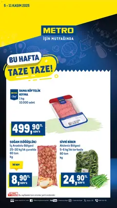 05.10.2025 tarihinden itibaren geçerli olan Metro kataloğu önizlemesi