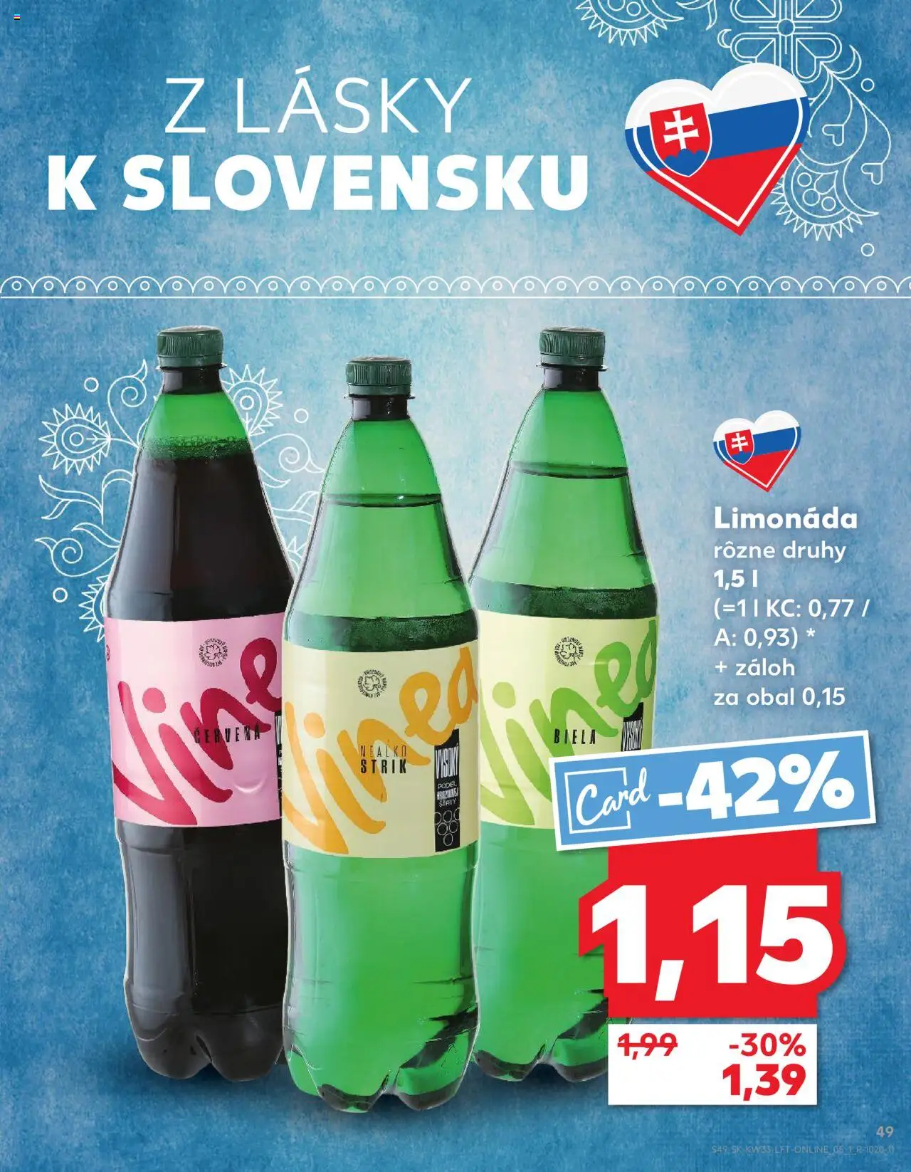 Kaufland SK akciós ujság - amely érvényes a következő dátumtól: 14.08.2025 | Oldal: 49