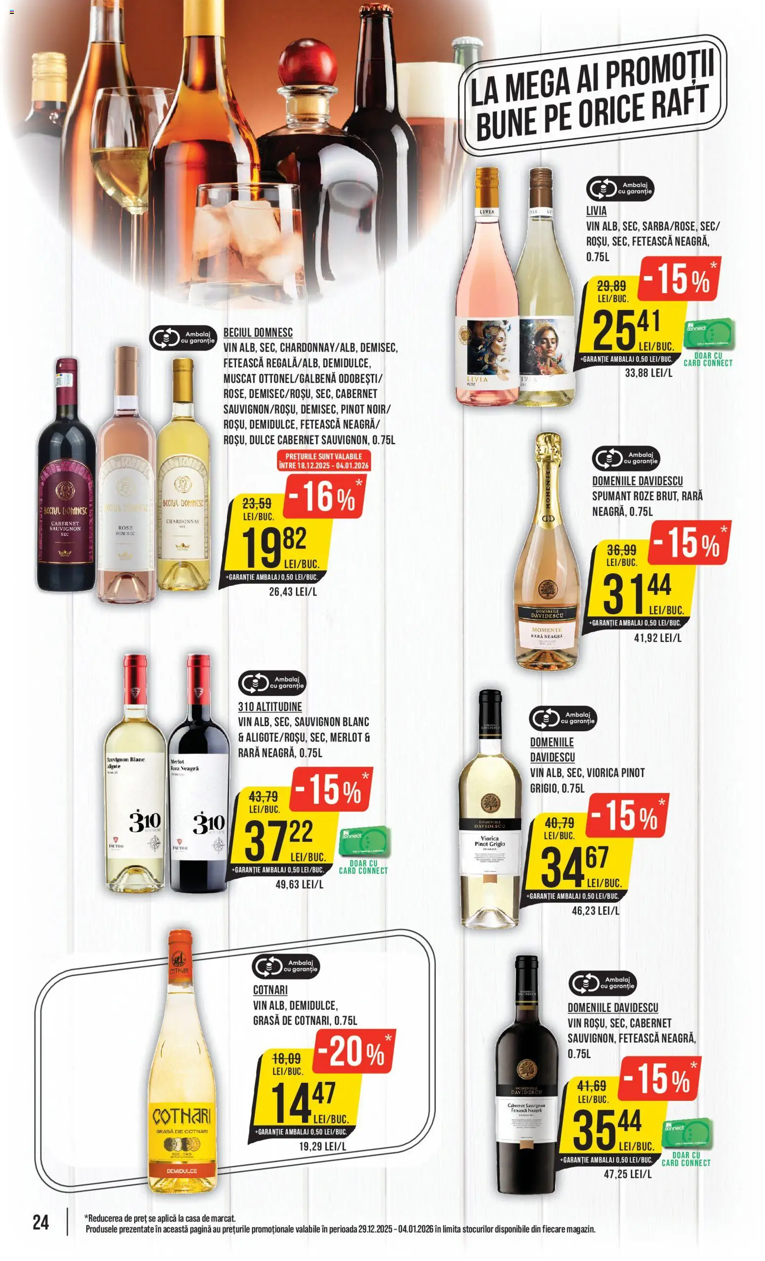 Noul catalog Mega Image – valabil de la 29.12.2025 | Pagină: 24 | Produse: Raft, Vin