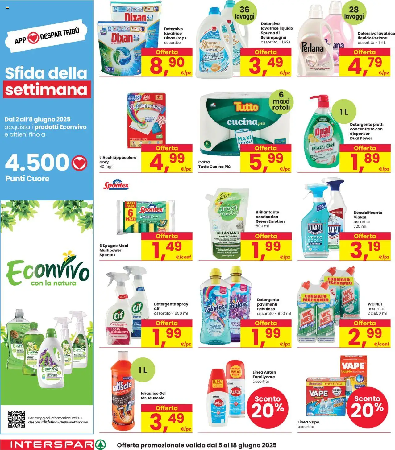 Volantino Interspar del 05.06.2025 | Pagina: 28 | Prodotti: Lavatrice, WC, Bagno, Doccia