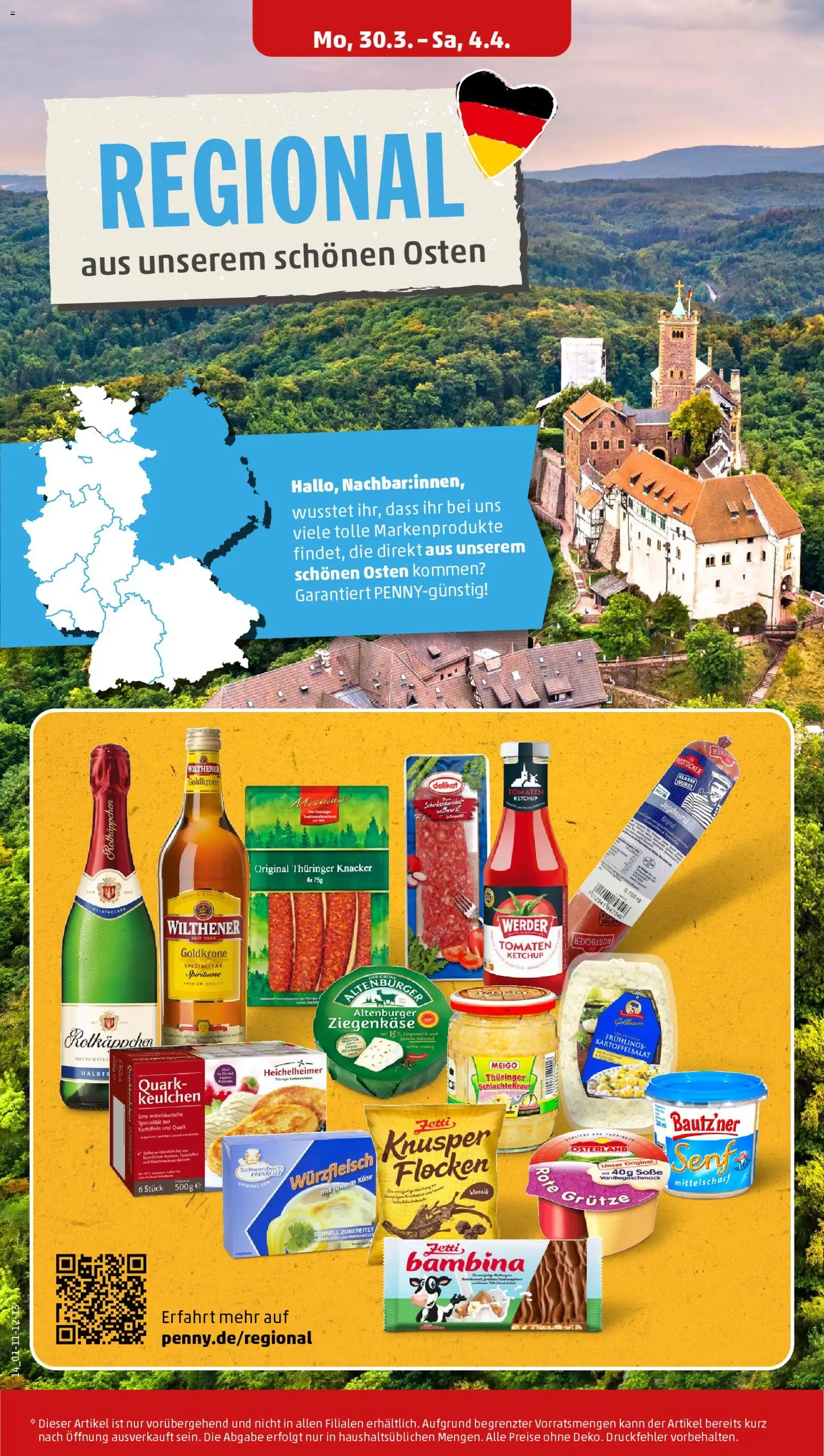Penny Prospekt 	 – gültig ab 30.03.2026 | Seite: 24 | Produkte: Käse, Sekt, Kartoffeln, Ketchup