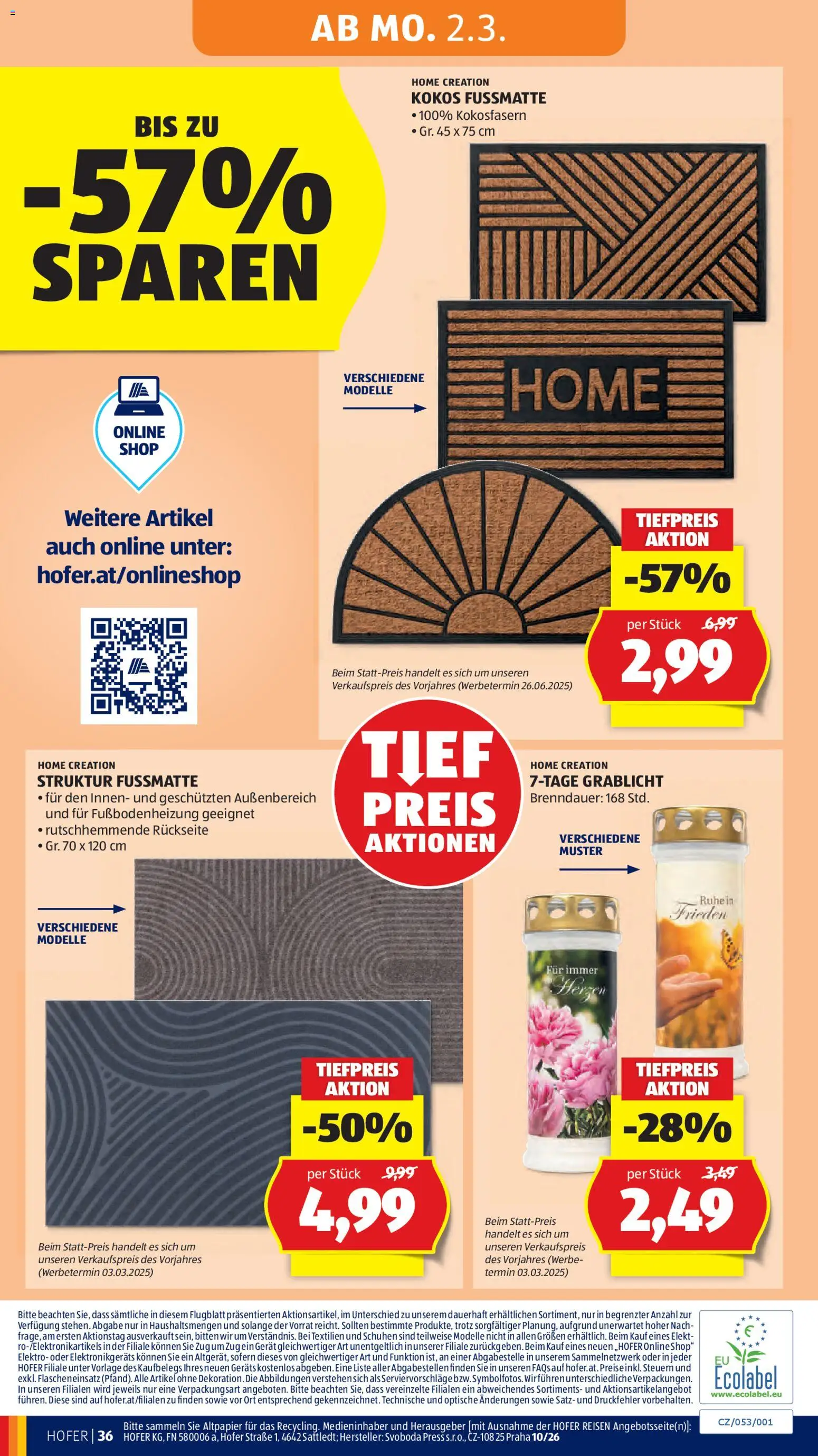 Hofer Flugblatt gültig ab 25.02.2026 | Seite: 40