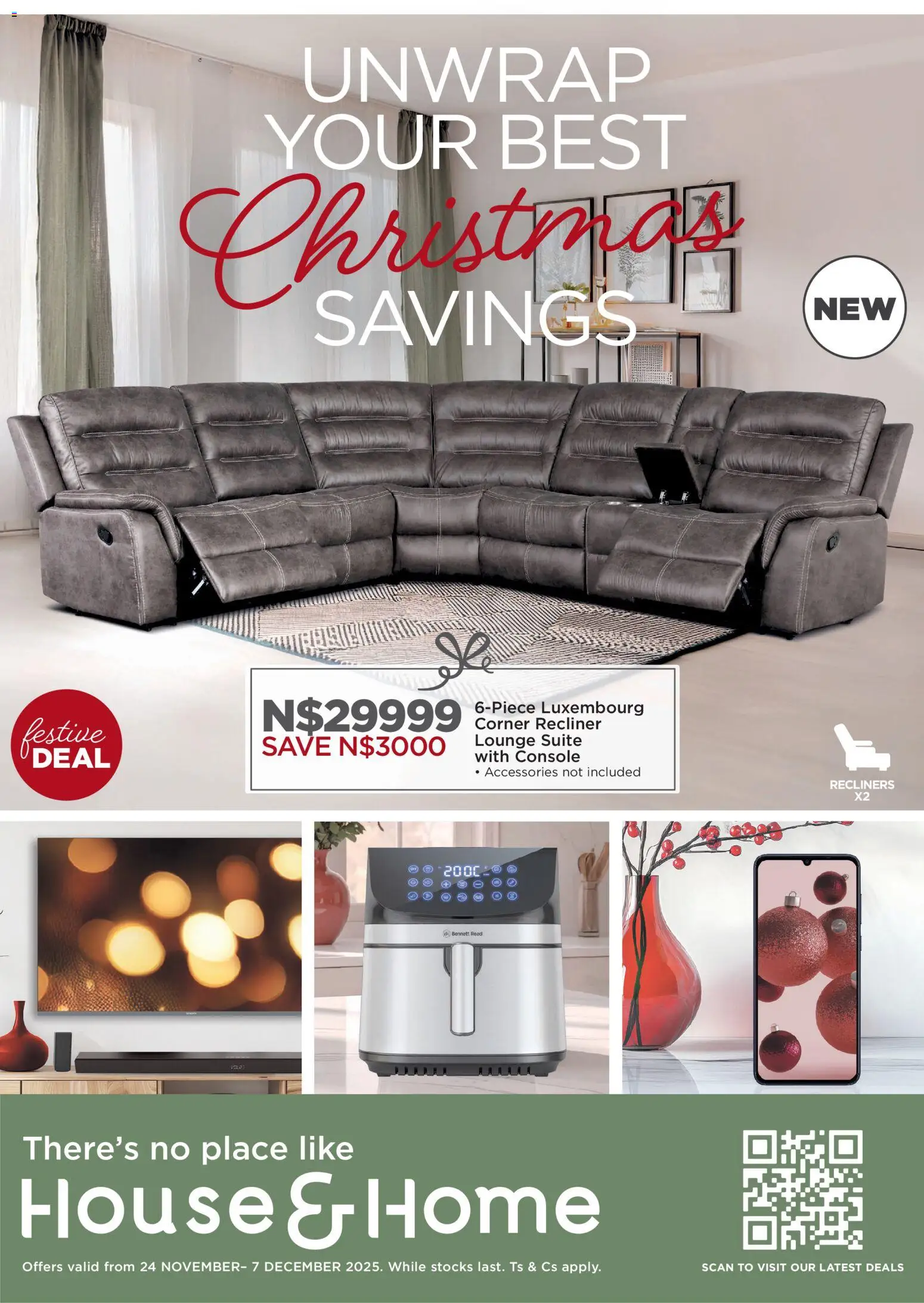 New House and Home catalogue – valid from 24.11.2025 | Page: 1 | Products: Lounge suite
