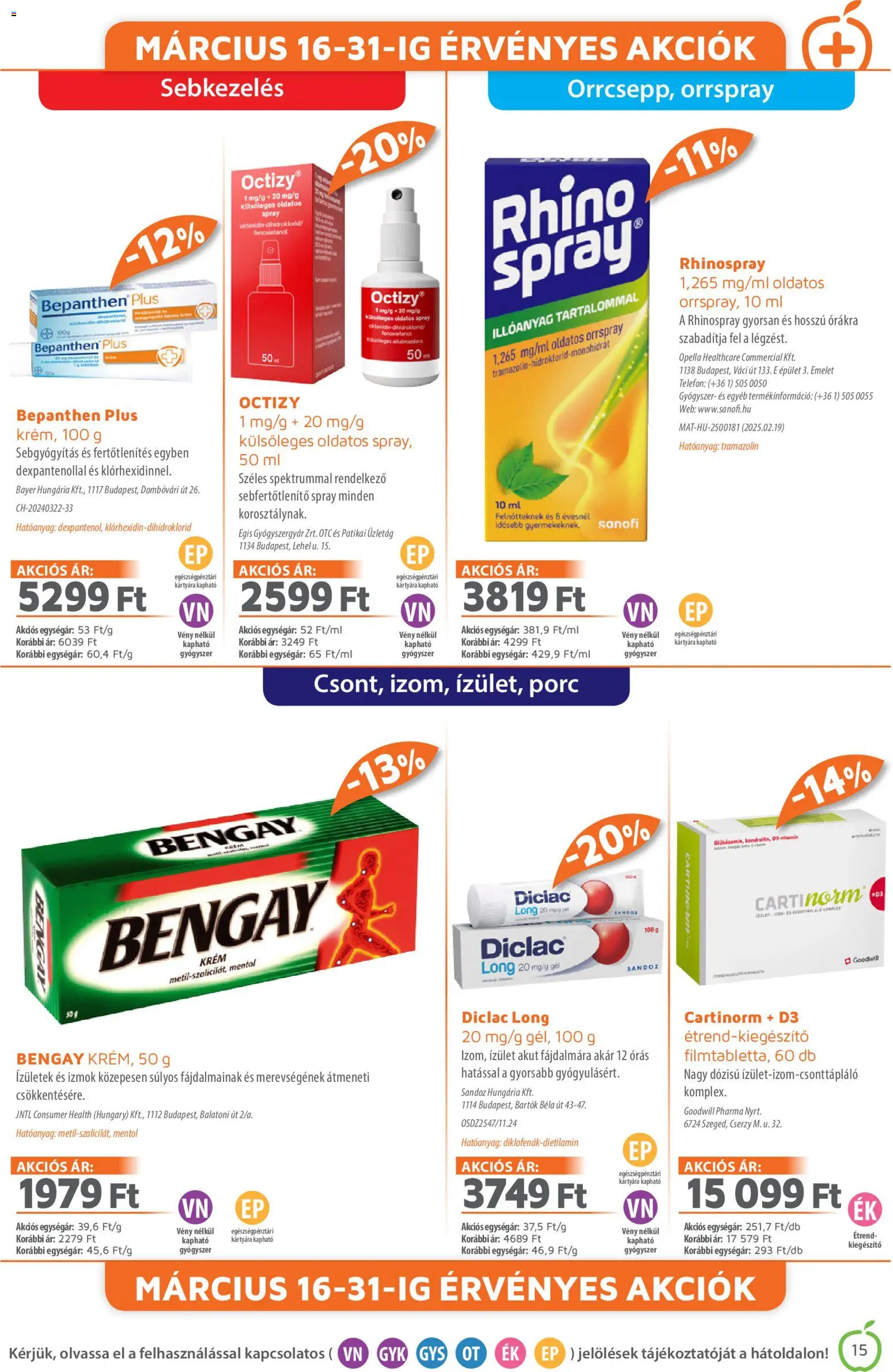 Alma Gyógyszertárak akciós ujság - amely érvényes a következő dátumtól: 01.03.2026 | Oldal: 15