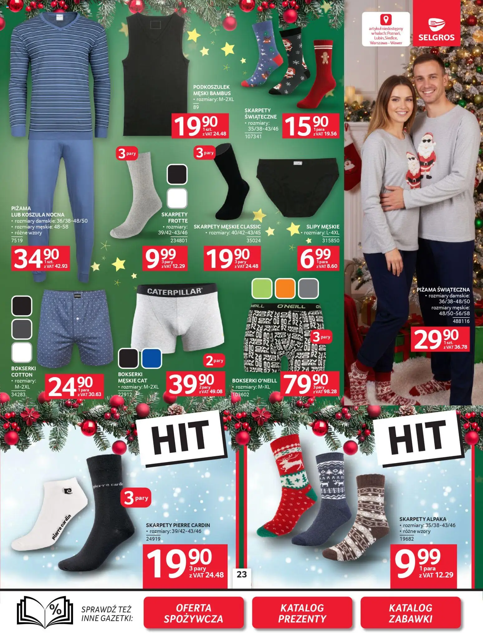 Selgros cash&carry Gazetka - Oferta przemysłowa od 04.12.2025 | Strona: 25 | Produkty: Koszula, Skarpety, Piżama, Bokserki