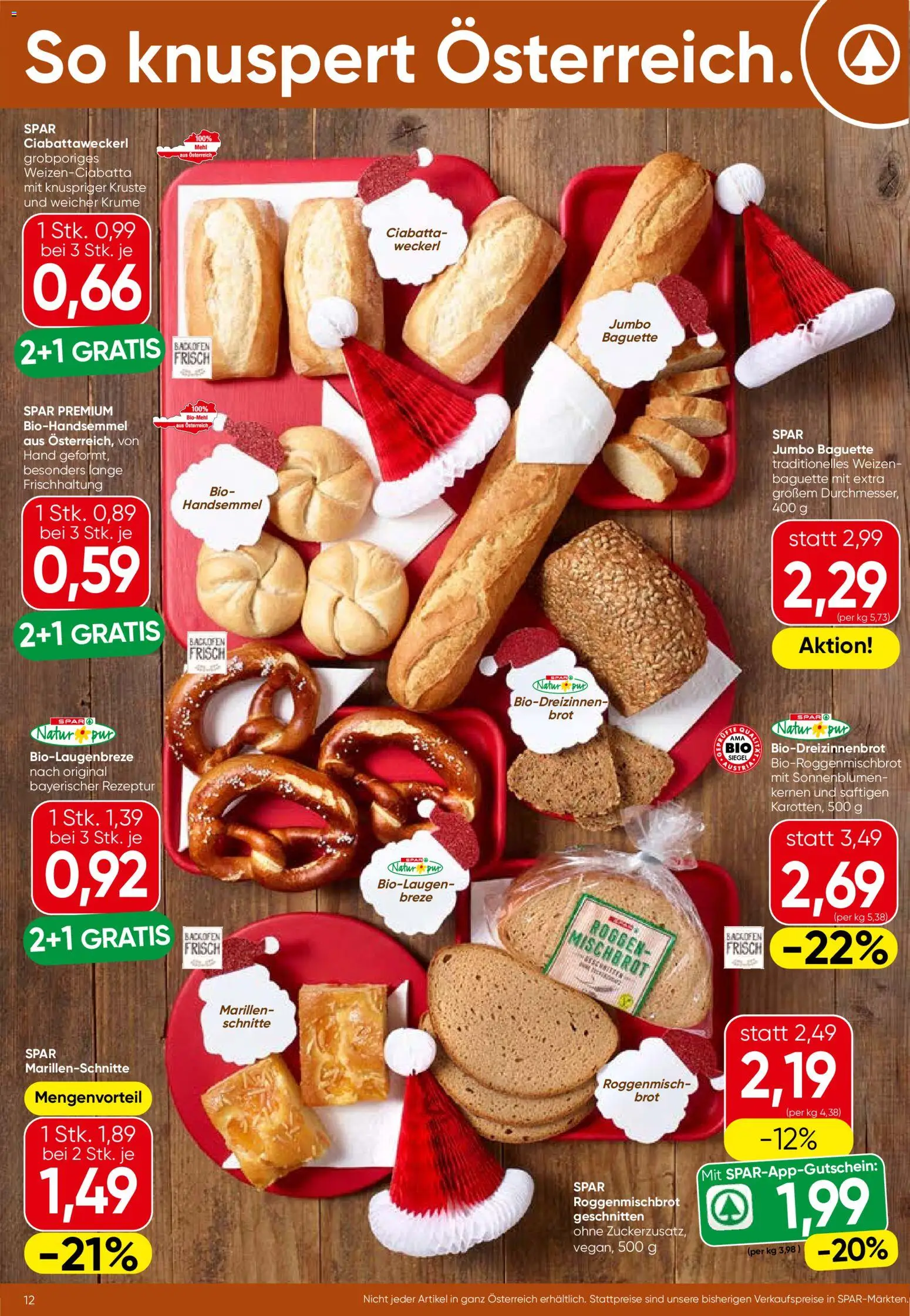 Spar Flugblatt - Burgenland gültig ab 06.11.2025 | Seite: 12 | Produkte: Jääkaappipakastin, Brot