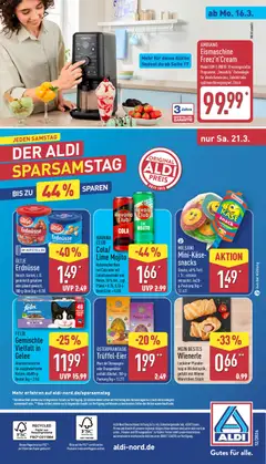 Aldi Prospekt 	 ab 16.03.2026 gültig | Seite: 36 | Produkte: Ultje erdnusse, Erdnüsse, Cola, Rum
