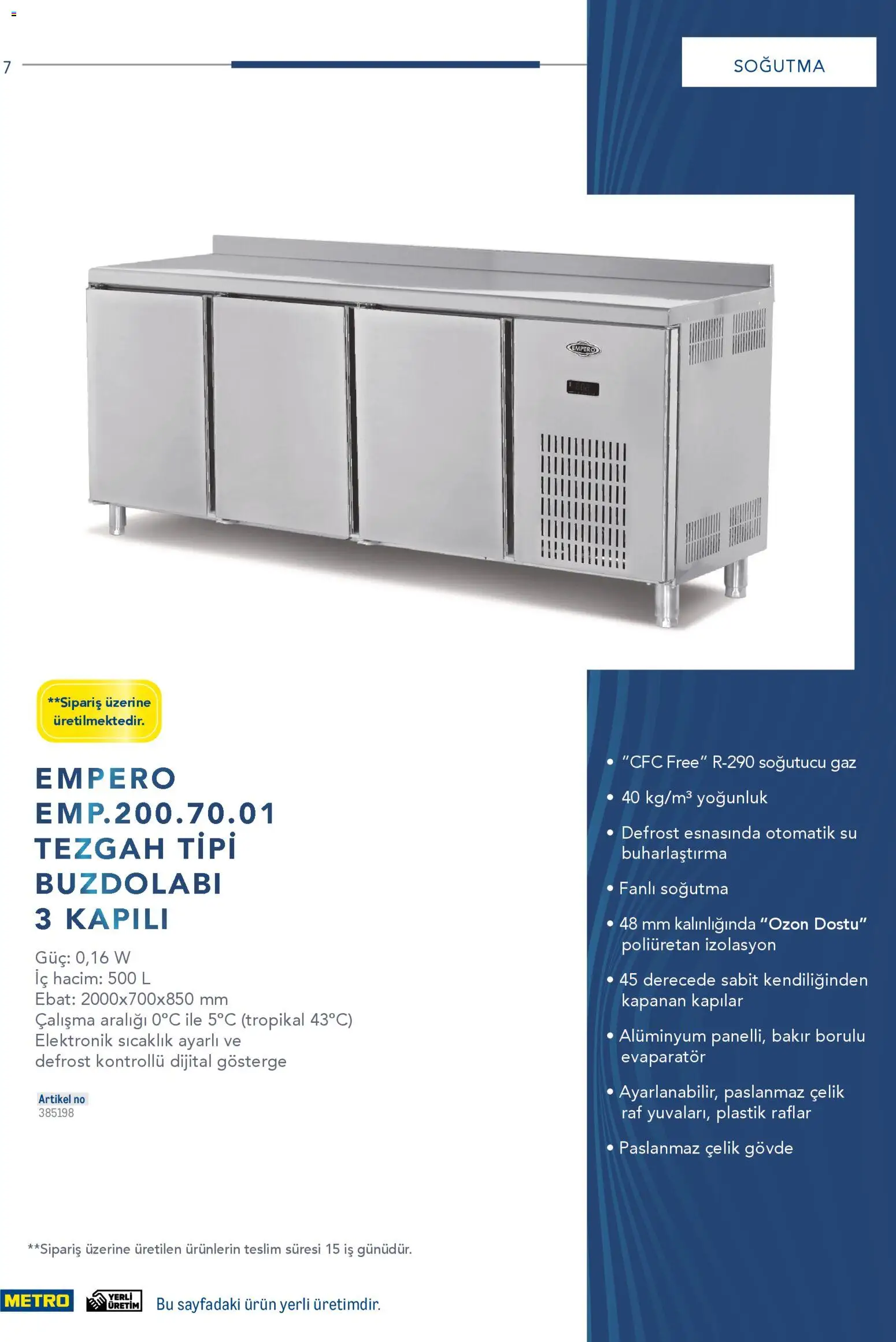 Metro - Profesyonel Çözümler - 26.12.2025 tarihinden itibaren geçerlidir | Sayfa: 7 | Ürünler: Raf, Su, Buzdolabı