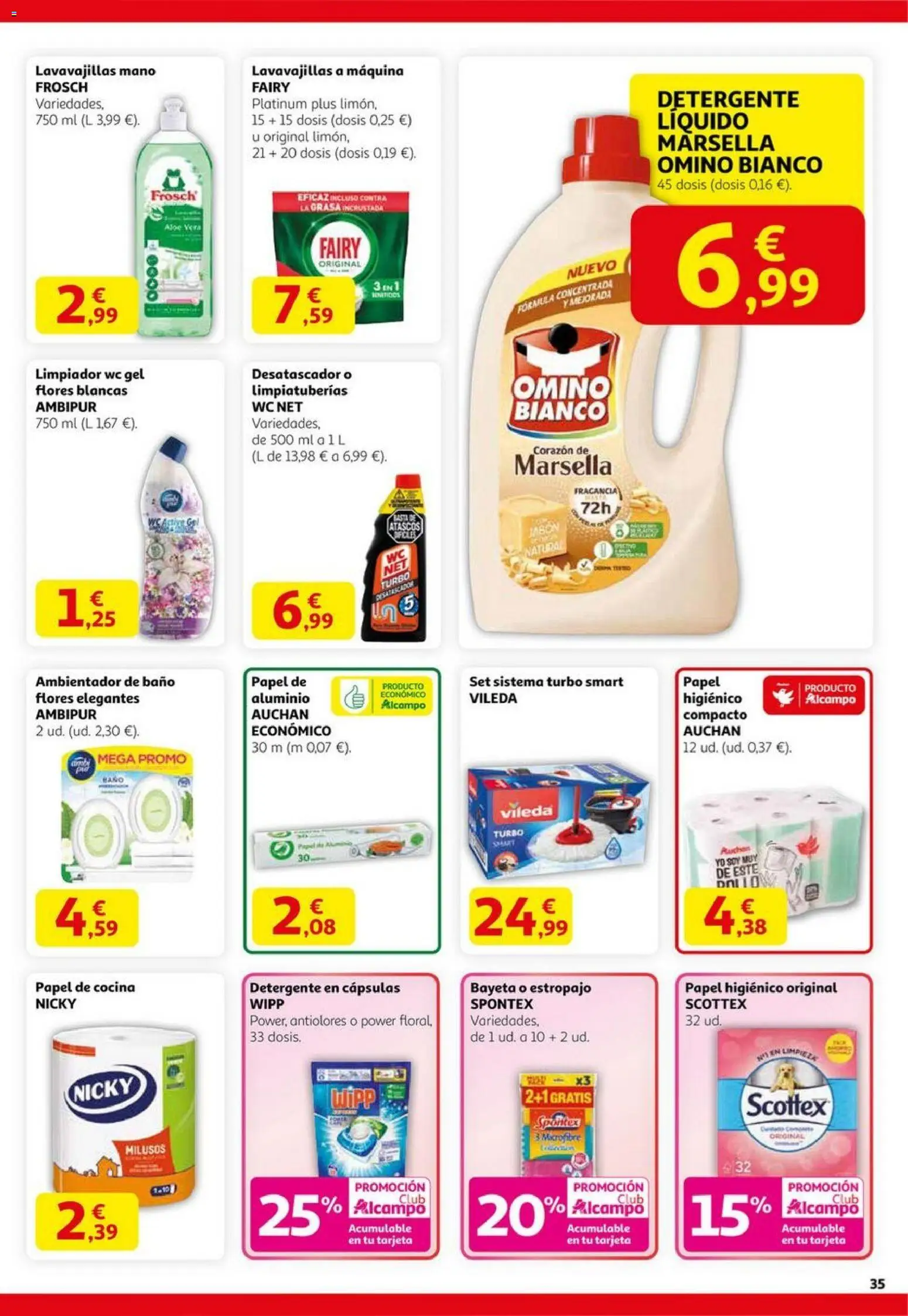 Alcampo - Black Friday  │ válido desde el 06.11.2025 | Página: 35 | Productos: Fragancia, Papel higienico, Cocina, Lavavajillas