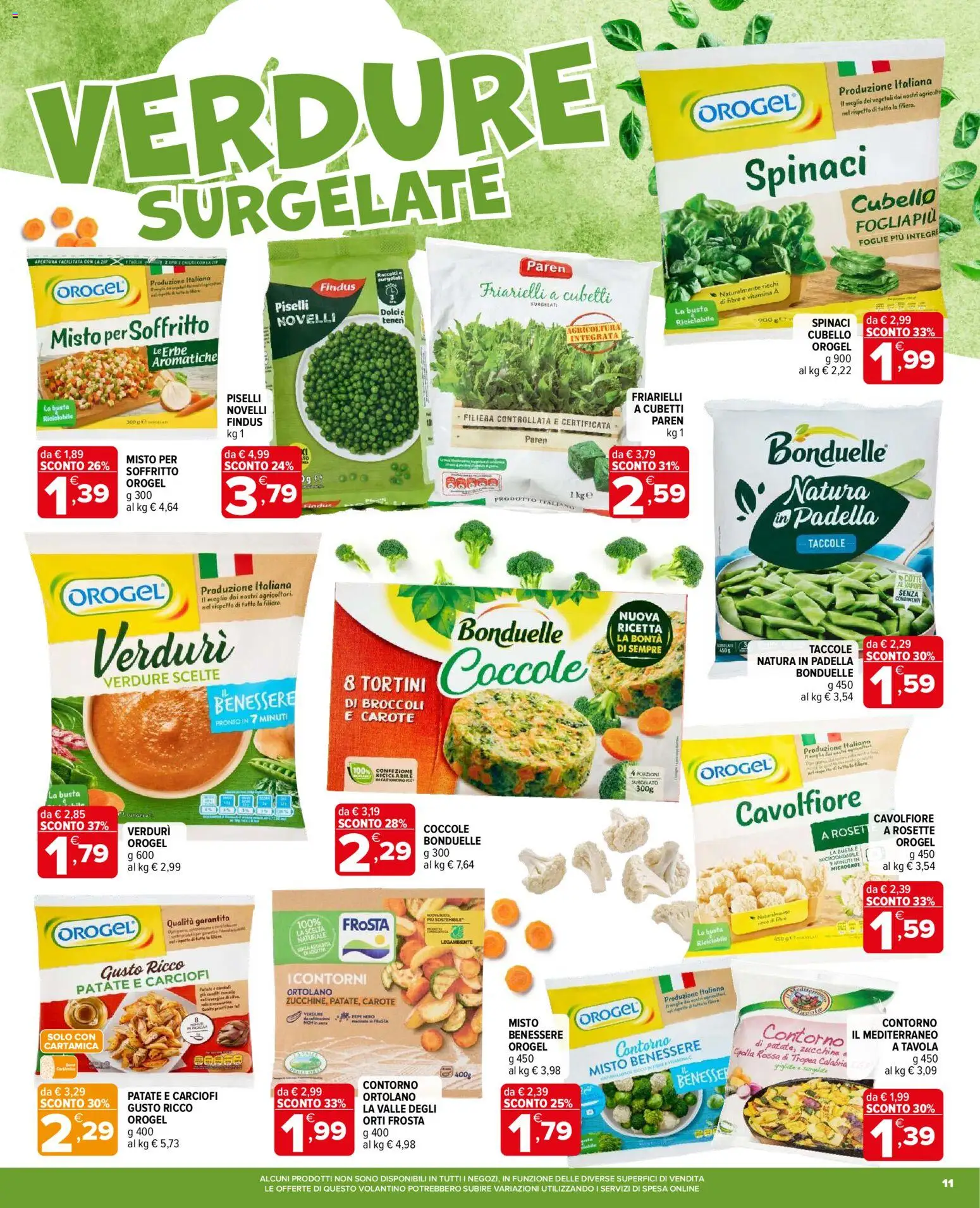 Volantino Iperal del 04.02.2026 | Pagina: 11 | Prodotti: Carote, Cavolfiore, Zucchine, Padella