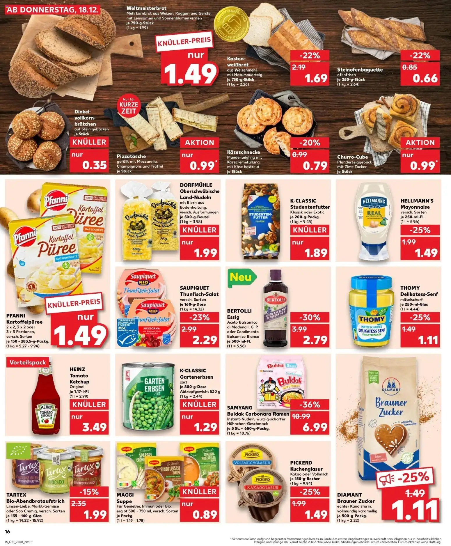 Kaufland prospekt Siegen	 – gültig ab 18.12.2025 | Seite: 16 | Produkte: Essig, Avocado, Mayonnaise, Ketchup