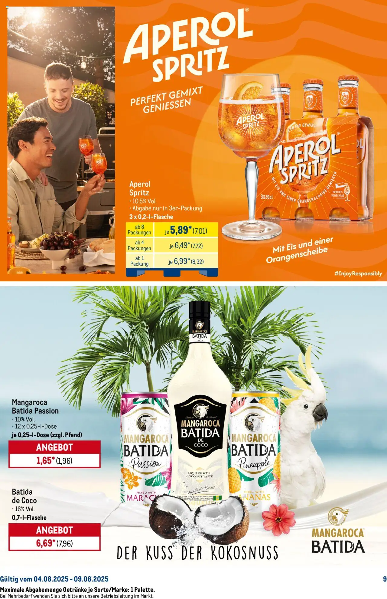Metro Starke Marken - gültig ab dem 04.08.2025 | Seite: 9 | Produkte: Ananas, Aperol, Eis
