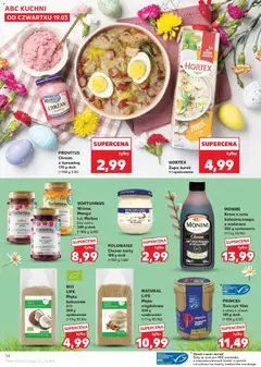 Pogląd oferty "Kaufland gazetka - Wielkanoc" - ważna od 19.03.2026 | Strona: 14 | Produkty: Mango, Zupa, Ryby, Krem