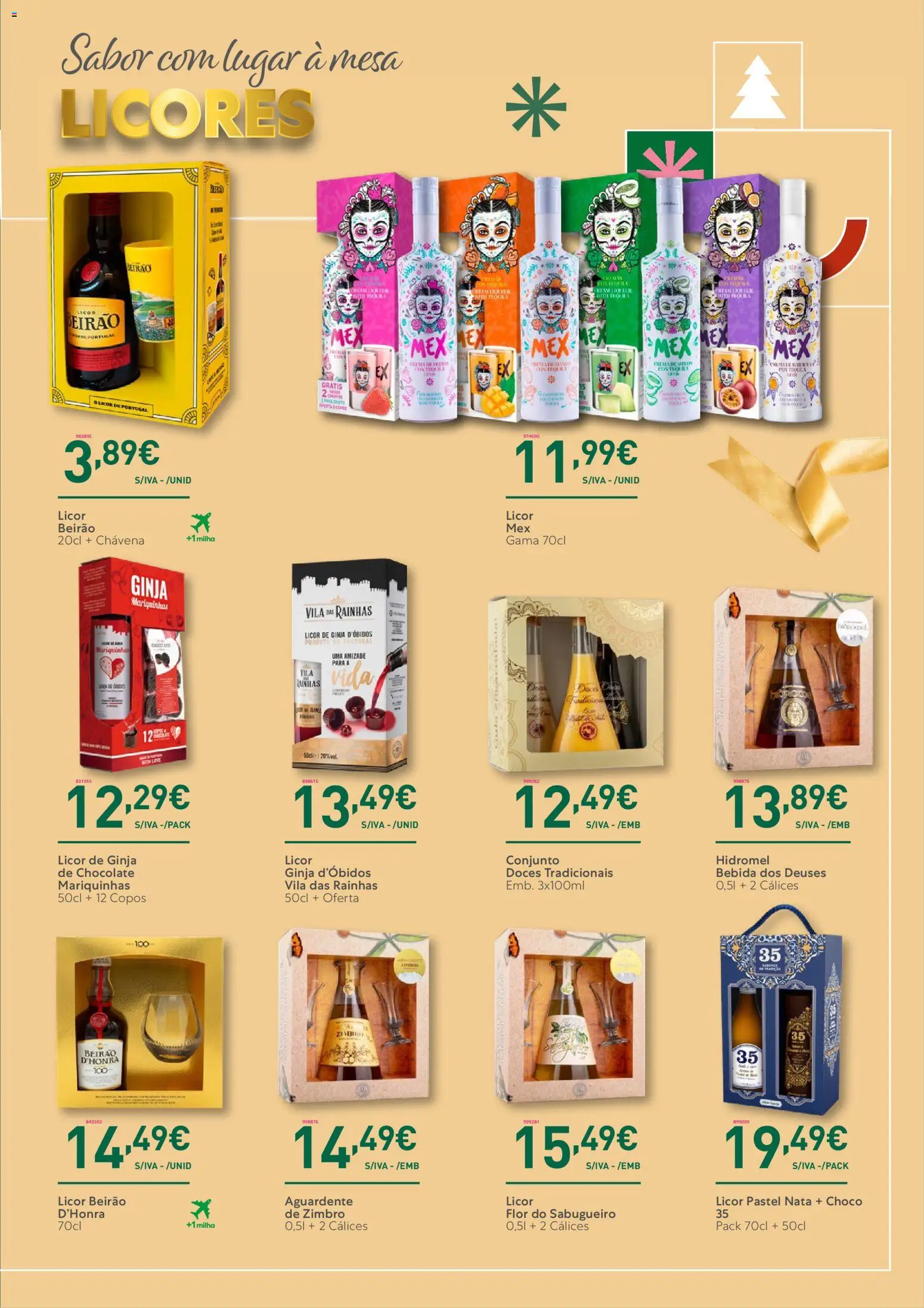 Recheio - Catálogo de Natal │ válido de 06.11.2025 | Página: 43 | Produtos: Copos, Licor, Doces, Bebida