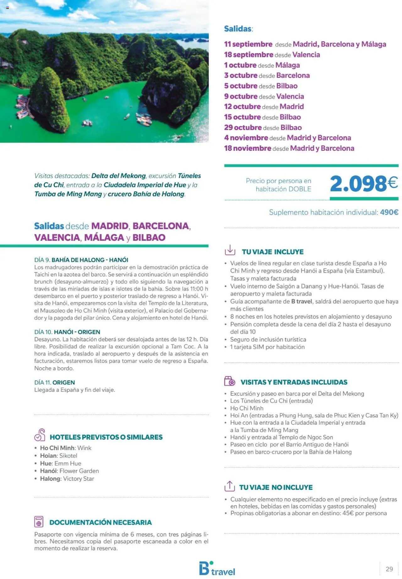 B the travel brand Viajeros Expertos Internacional  │ válido desde el 27.02.2025 | Página: 29 | Productos: Maleta, Navegación