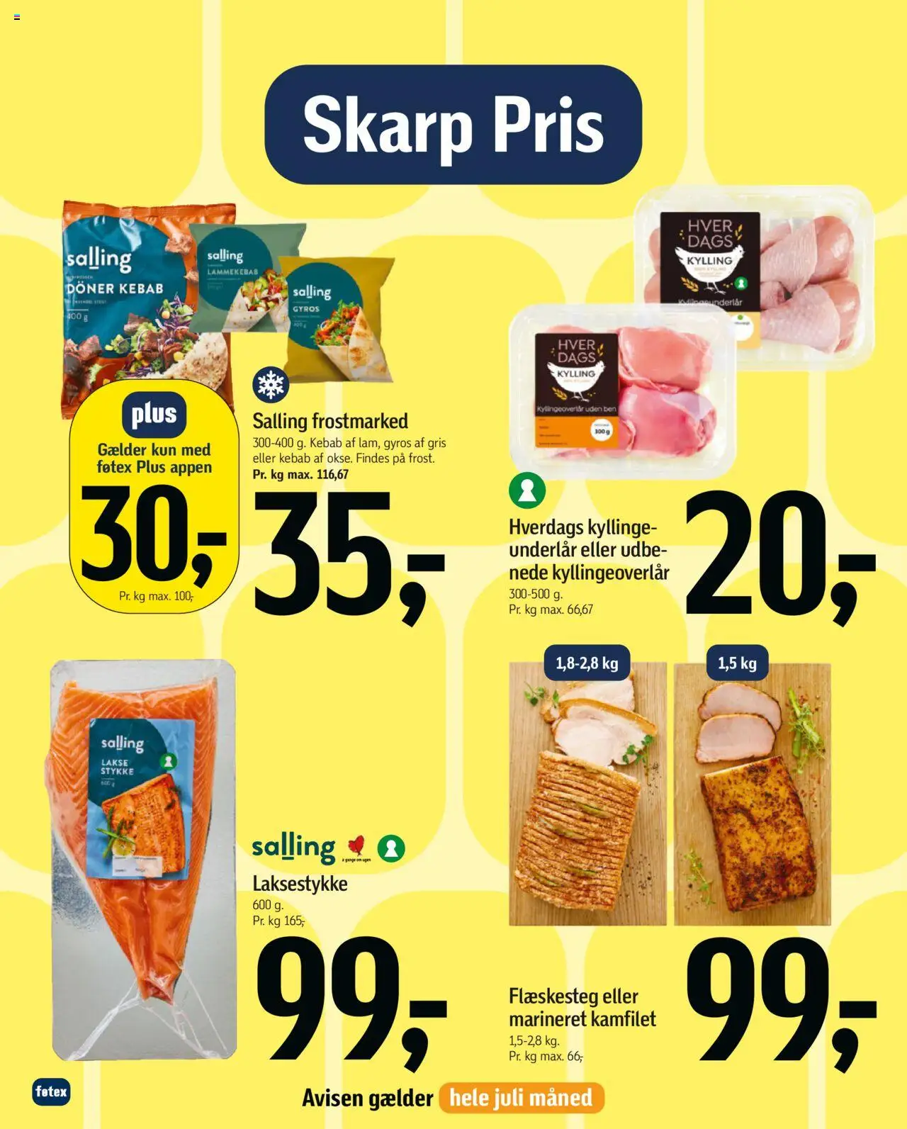 Føtex Tilbudsavis gyldig fra 27.06.2025 | Side: 4 | Produkter: Kebab, Flæskesteg
