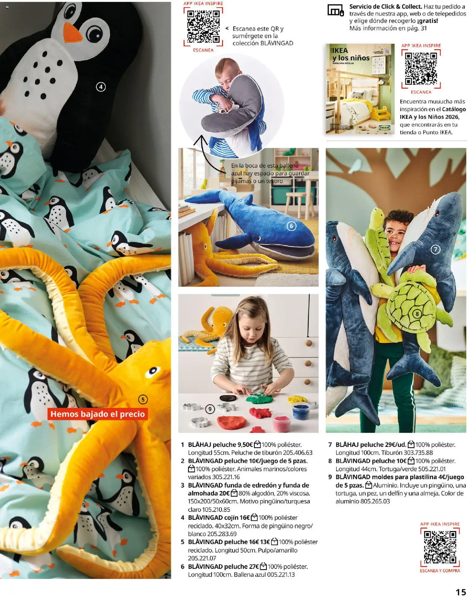 Catálogo IKEA Juguetes │ válido desde el 02.12.2025 | Página: 15 | Productos: Edredón, Funda, Almohada, Cojín