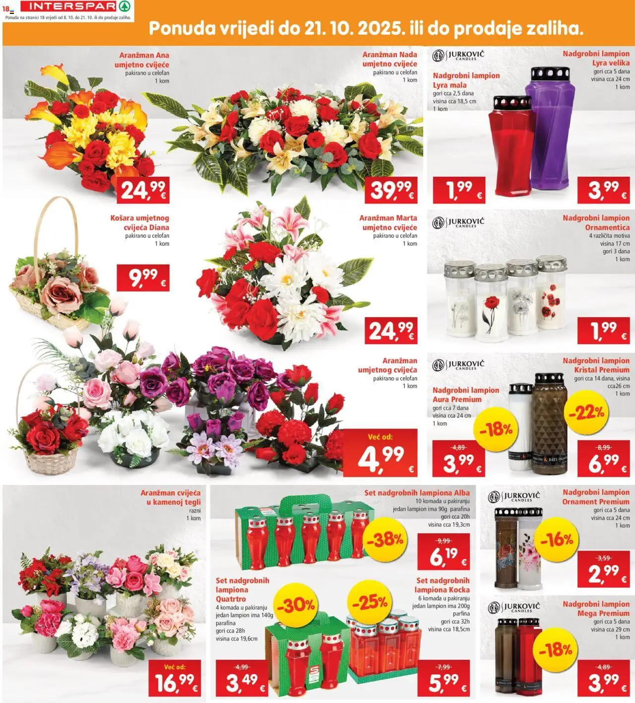 Interspar katalog | vrijedi od 08.10.2025 | Stranica: 20 | Proizvodi: Cvijeće, Košara, Celofan, Lampion