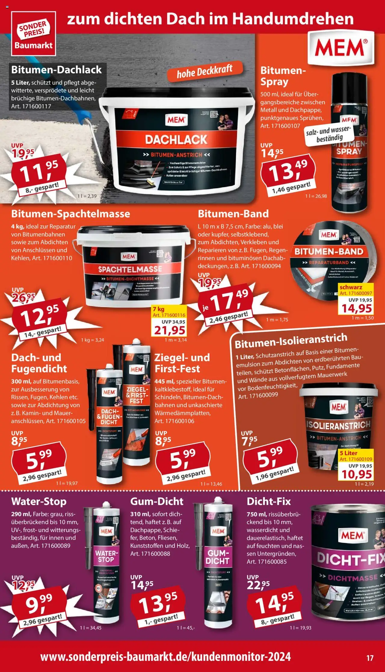 Sonderpreis Baumarkt Prospekt 	 - gültig ab dem 31.05.2025 | Seite: 17 | Produkte: Kamin, Wasser, Salz