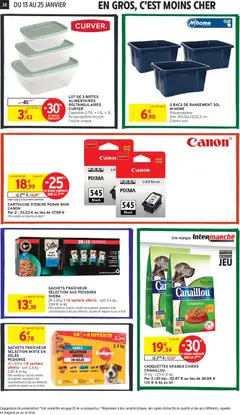 Intermarché - Prévisualisation de CARTOUCHE D'ENCRE PG545 NOIR CANON, CARTOUCHE D'ENCRE PG545 NOIR CANON valide à partir de 13.01.2026 | Page: 38 | Produits: Volaille, Cartouche, Saumon, Gelée