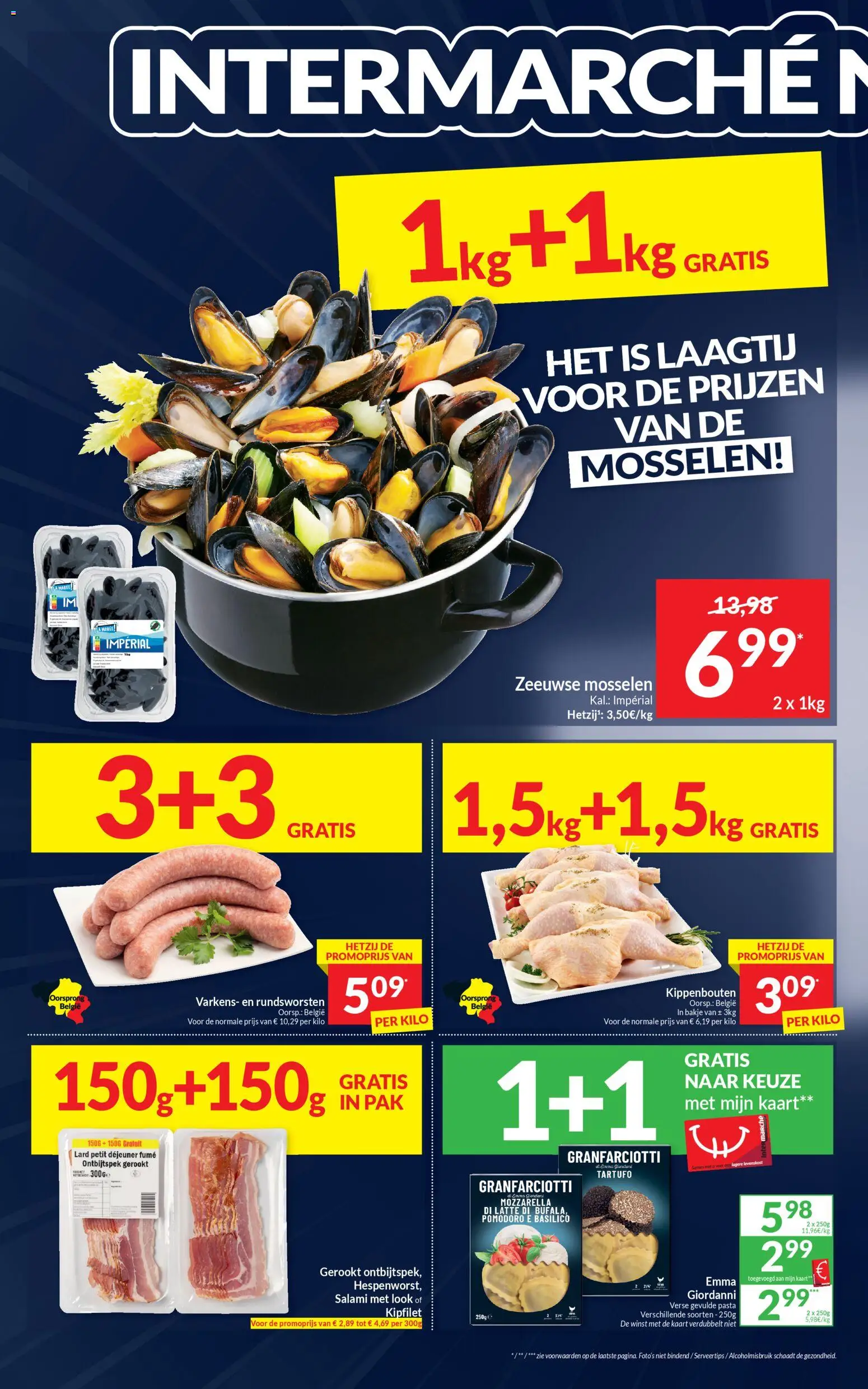 {H1} | Pagina: 2 | Producten: Mosselen, Pasta, La, Kaart