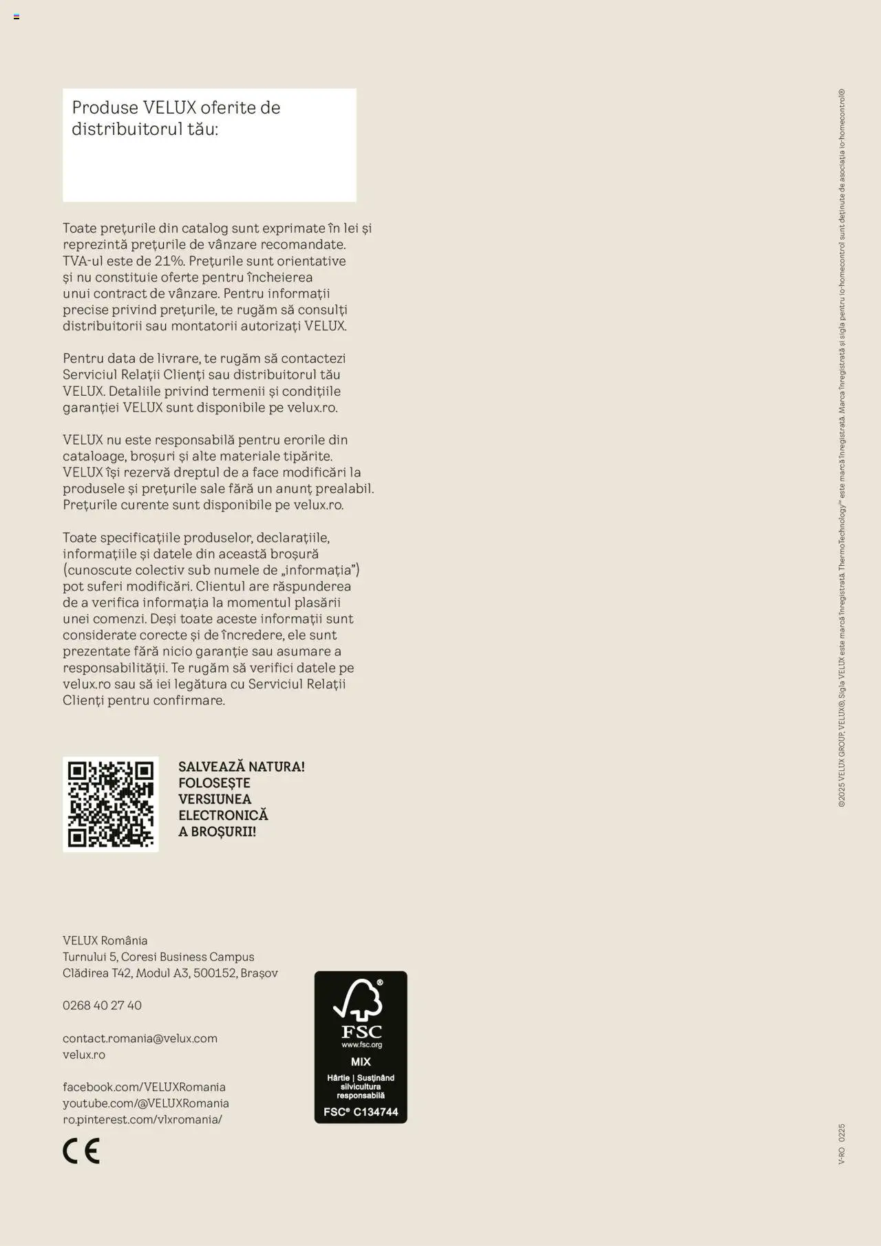 Noul catalog Velux – valabil de la 25.02.2025 | Pagină: 70