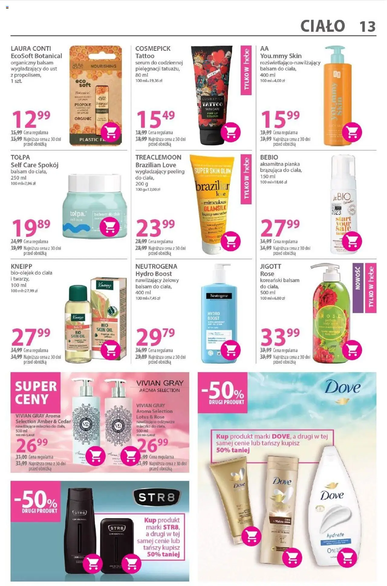 Hebe Gazetka od 07.08.2025 | Strona: 13 | Produkty: Pianka brązująca, Body, Peeling, Lotion