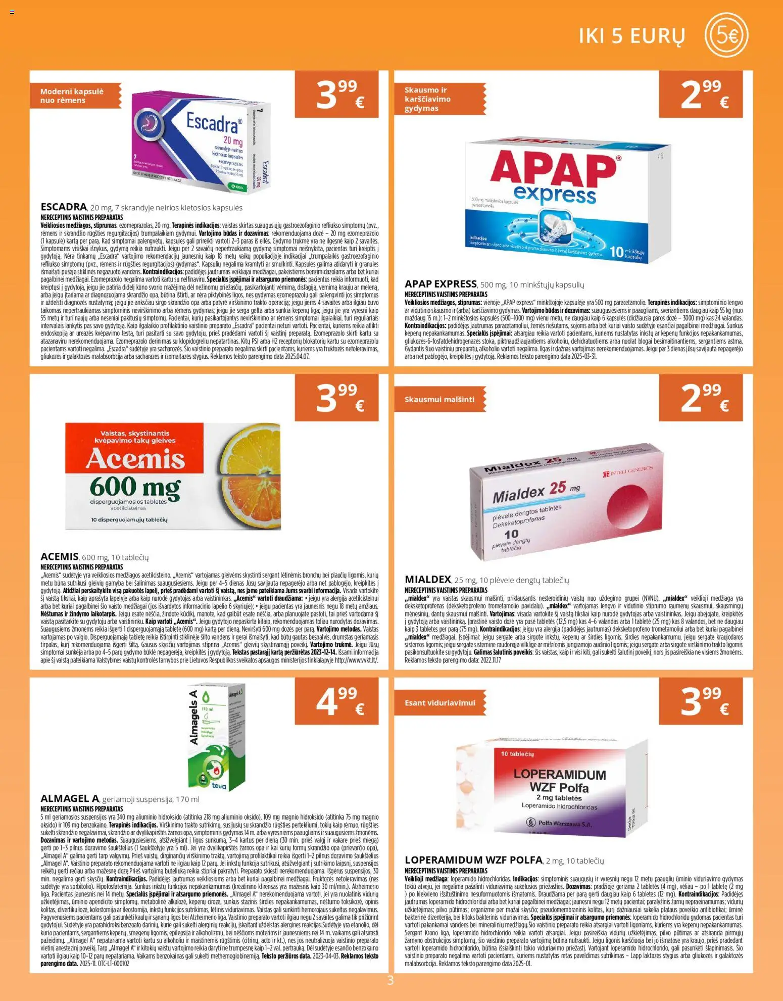 Norfa vaistinė akcijos nuo 01.12.2025 | Puslapis: 3