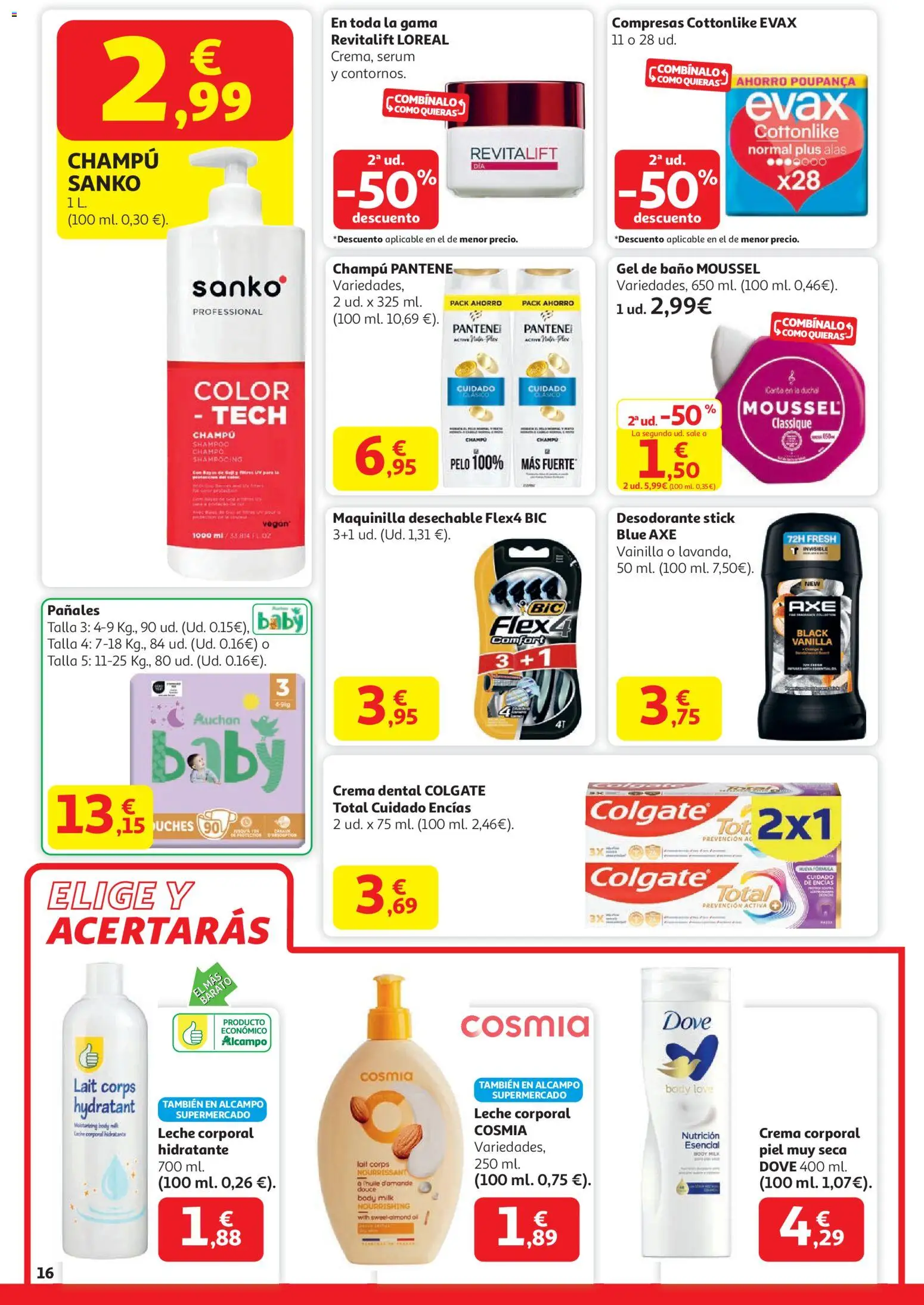 Alcampo - HG Unido Madrid │ válido desde el 15.01.2026 | Página: 17 | Productos: Champú, Sérum, Leche, Baño