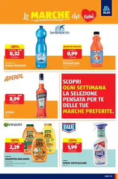 Volantino Aldi del 15.09.2025 | Pagina: 15 | Prodotti: Anticalcare, Acqua, Aperol, Aperitivo