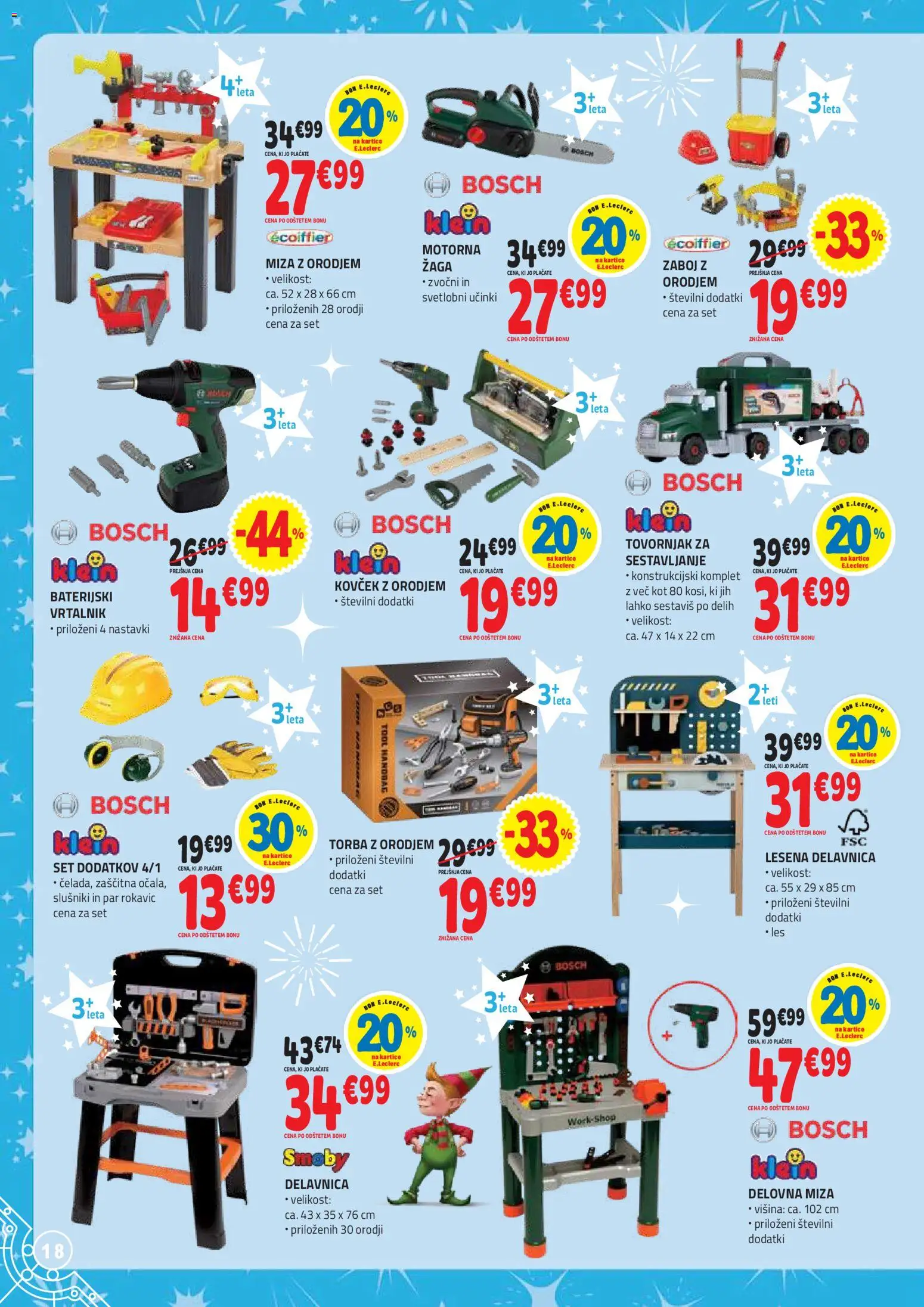 Novi E.leclerc katalog ponudbe – veljaven od 04.11.2025 | Stran: 18 | Izdelki: Torba, Miza, Zaboj, Kovcek