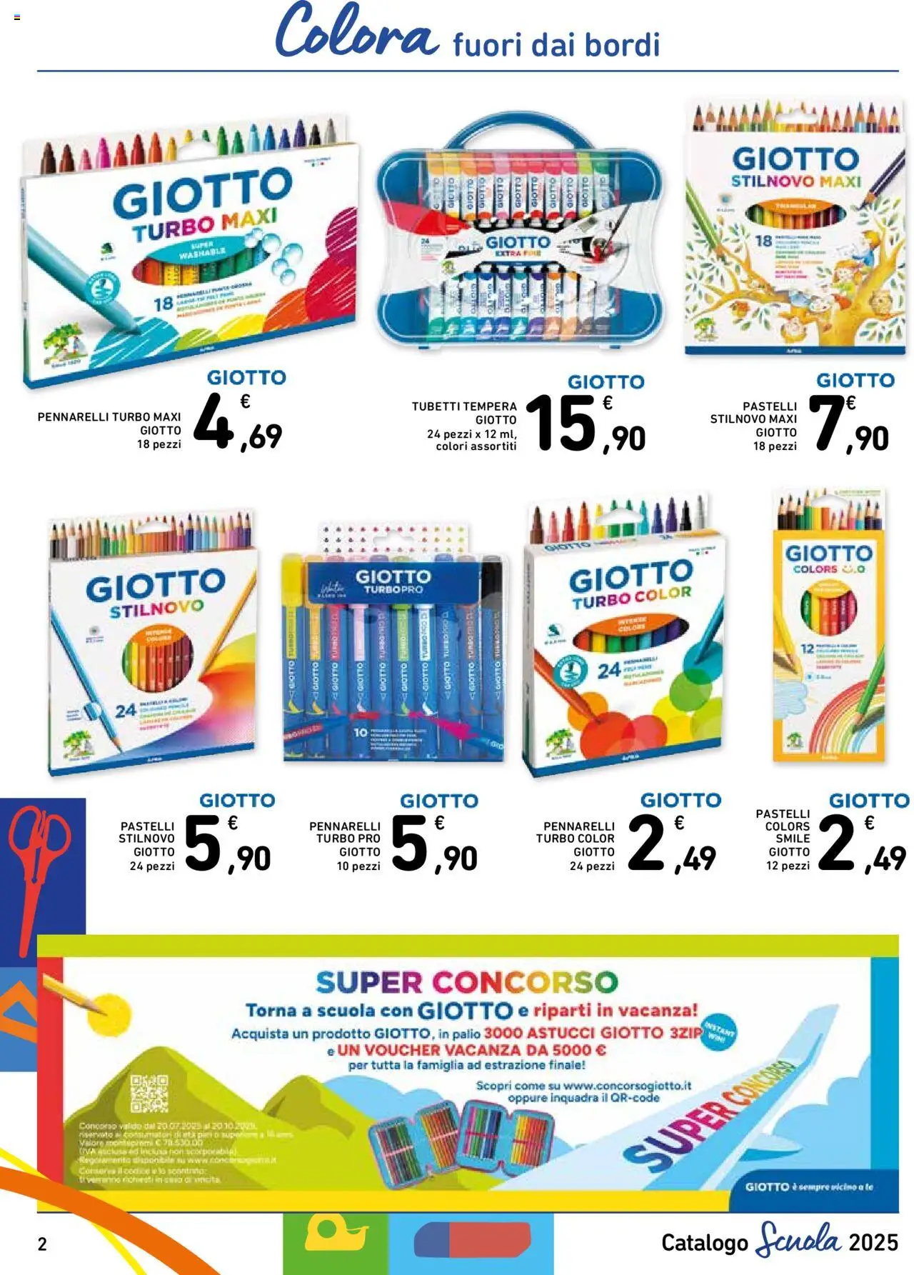 Volantino Spazio Conad del 22.08.2025 | Pagina: 2 | Prodotti: Pennarelli, Pastelli