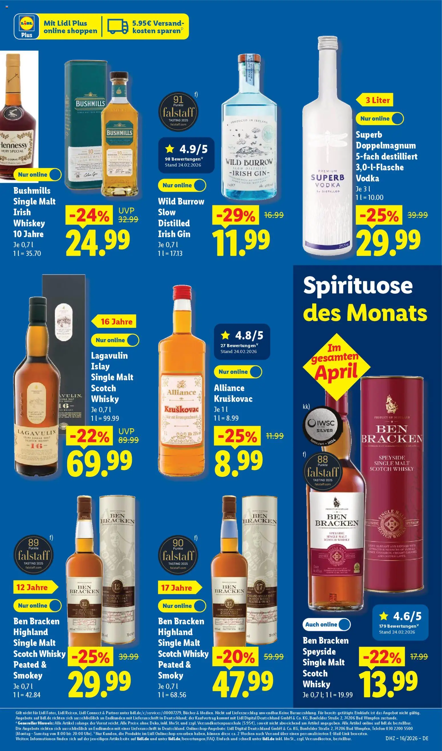 Lidl Prospekt – gültig ab 13.04.2026 | Seite: 27 | Produkte: Sony, Whisky, Bad, Gin