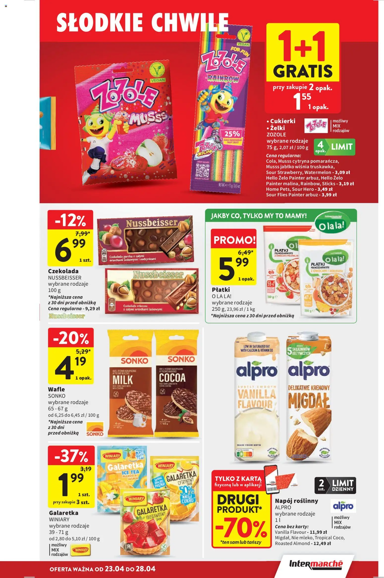 Intermarche gazetka od 23.04.2026 | Strona: 33 | Produkty: Cytryna, Arbuz, Cukierki, Płatki