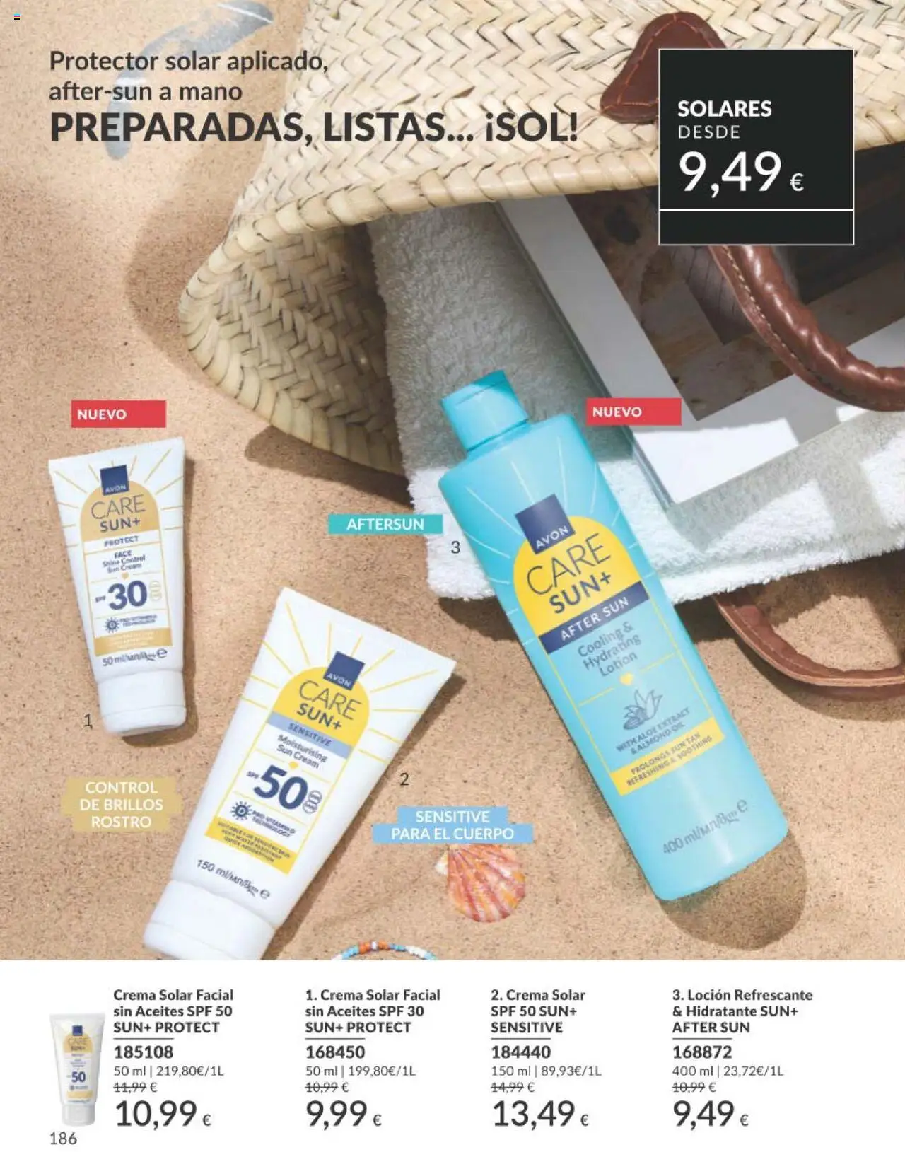 Catálogo AVON campaña 7 │ válido desde el 01.07.2025 | Página: 186 | Productos: Protector solar, Crema
