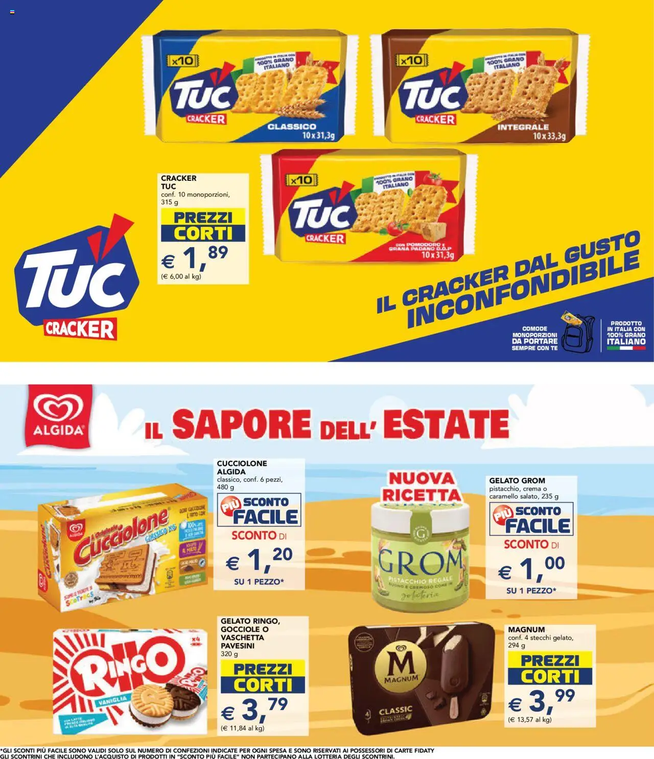 Volantino Esselunga S del 14.08.2025 | Pagina: 22 | Prodotti: Crema, Gelato, Pomodoro, Grana Padano