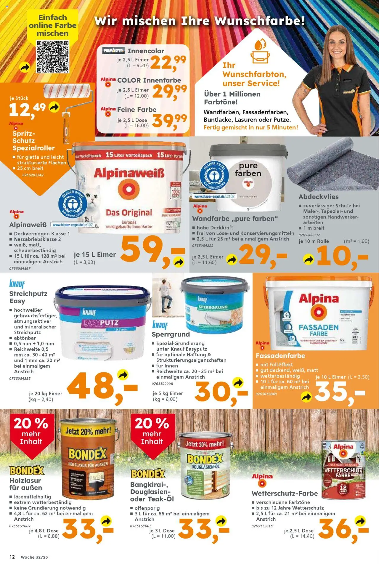 Globus Baumarkt prospekt Unna	 - gültig ab dem 03.08.2025 | Seite: 12 | Produkte: Wandfarbe