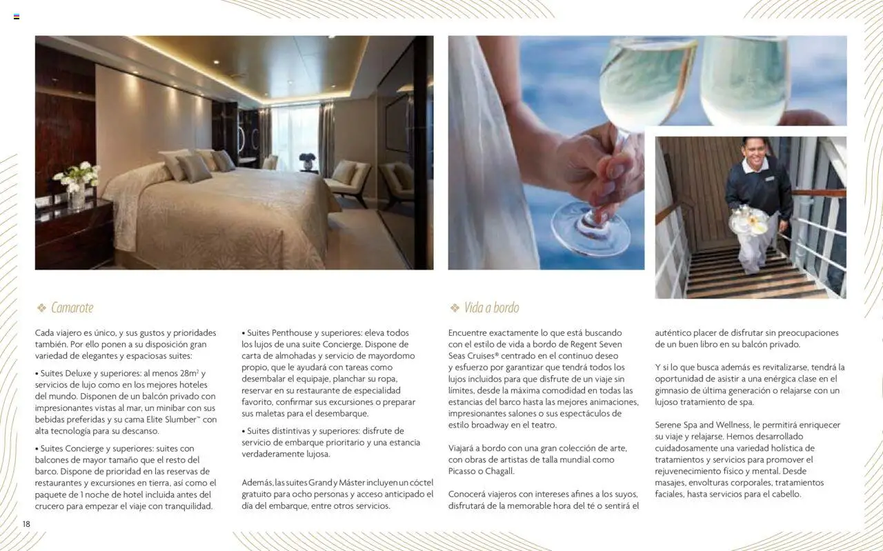 Viajes El Corte Inglés Cruceros de lujo │ válido desde el 01.01.2025 | Página: 19 | Productos: Té, Cama