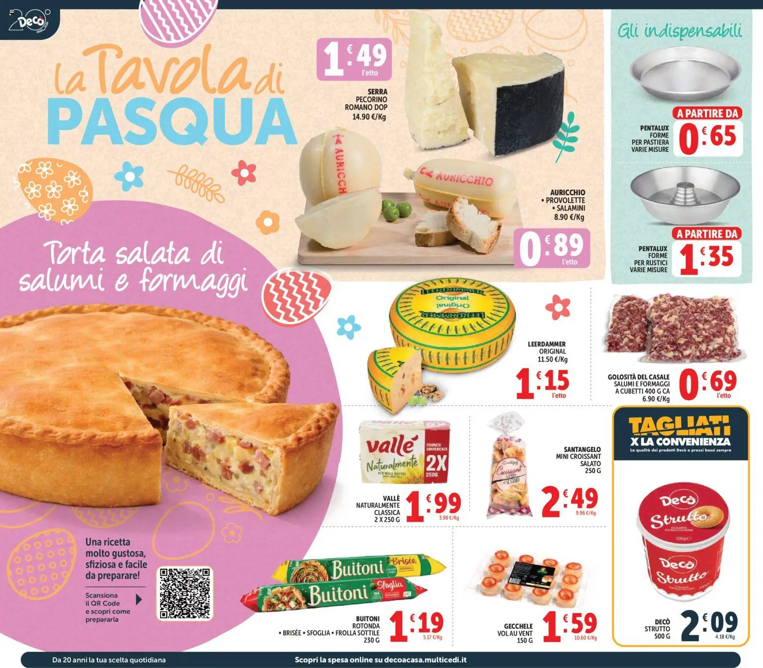 Volantino Decò del 27.03.2026 | Pagina: 6 | Prodotti: Torta, Croissant, Rustici, Pecorino