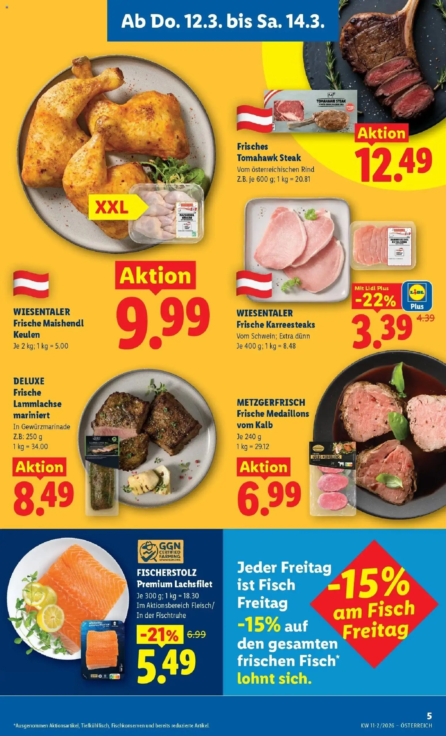 Lidl Flugblatt - Wien, Langenzersdorf, Zwettl gültig ab 12.03.2026 | Seite: 7 | Produkte: Fisch