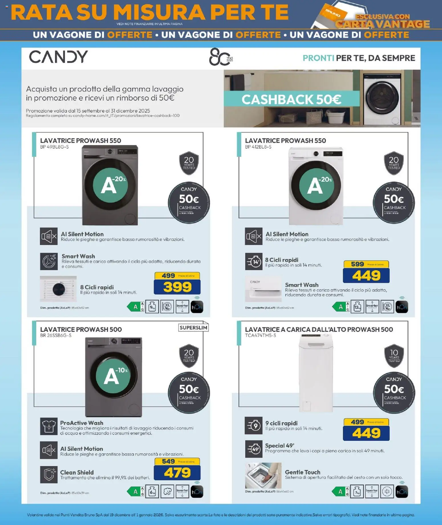 Volantino BRUNO del 19.12.2025 | Pagina: 30 | Prodotti: Tè, Acqua, Lavatrice